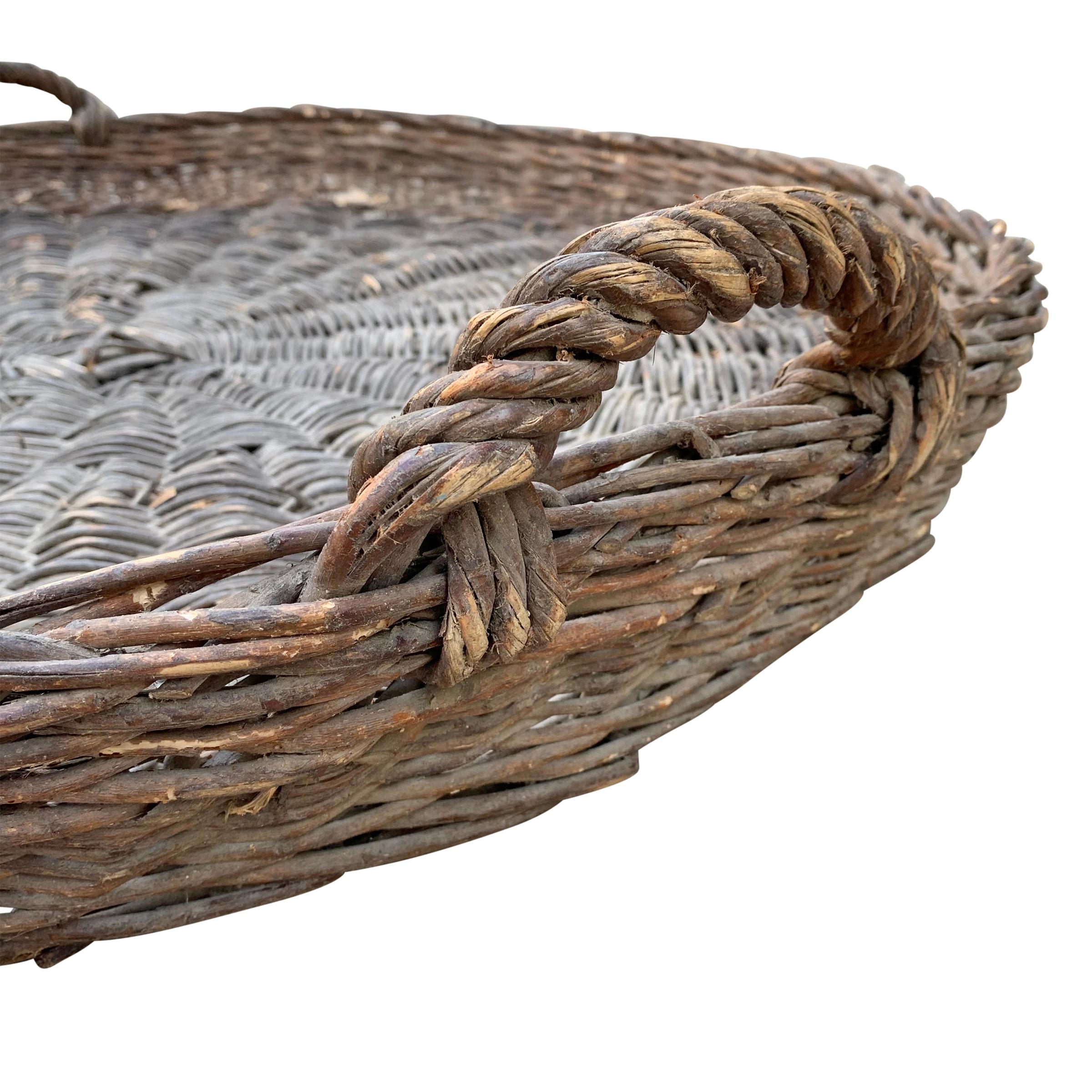 Hand-Woven Early 20th Century French Basket