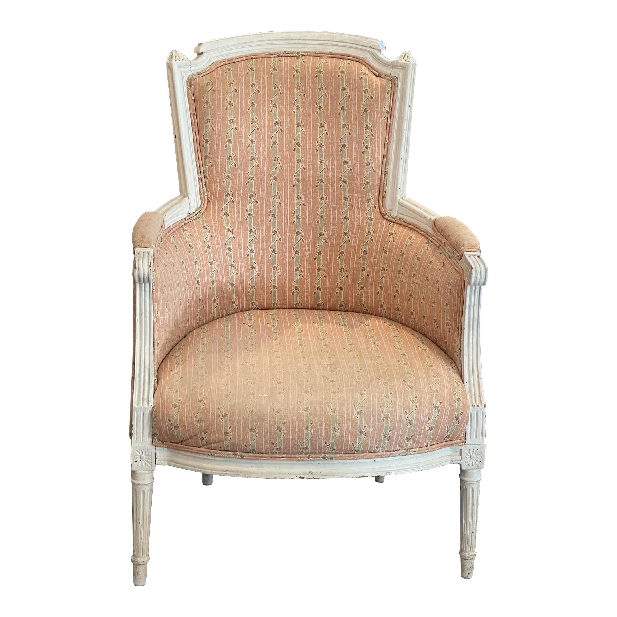 Early 20th Century French Bergere Chair