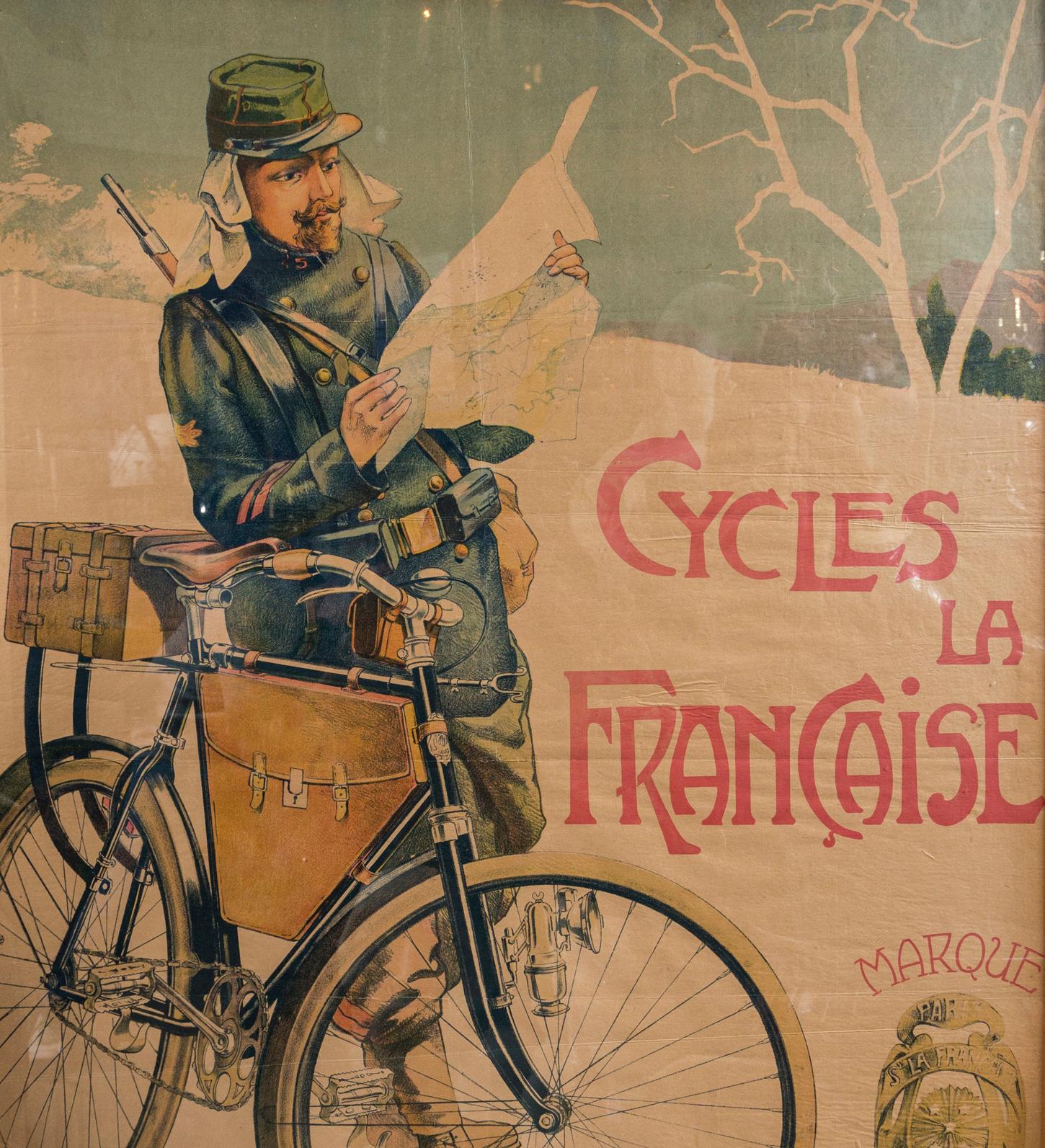 Early 20th Century French Bicycle Poster For Sale 4