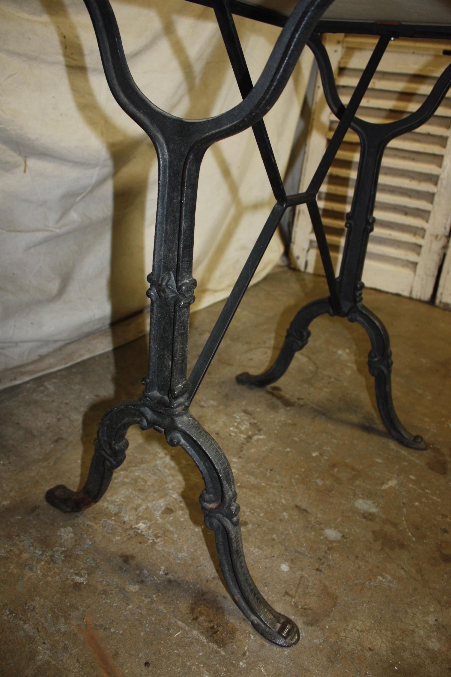 Early 20th Century French Bistro Table 7
