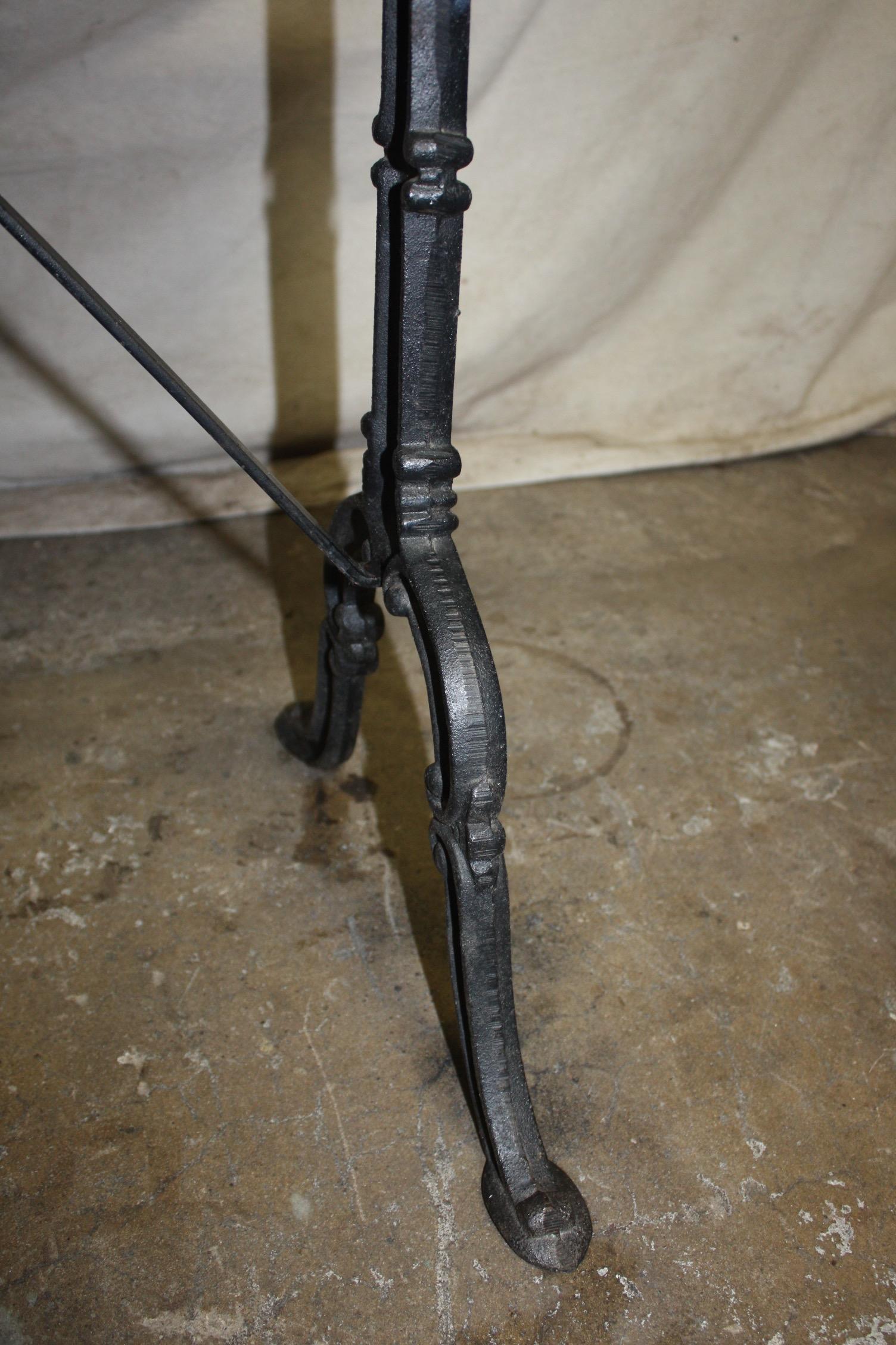 Early 20th Century French Bistro Table 9