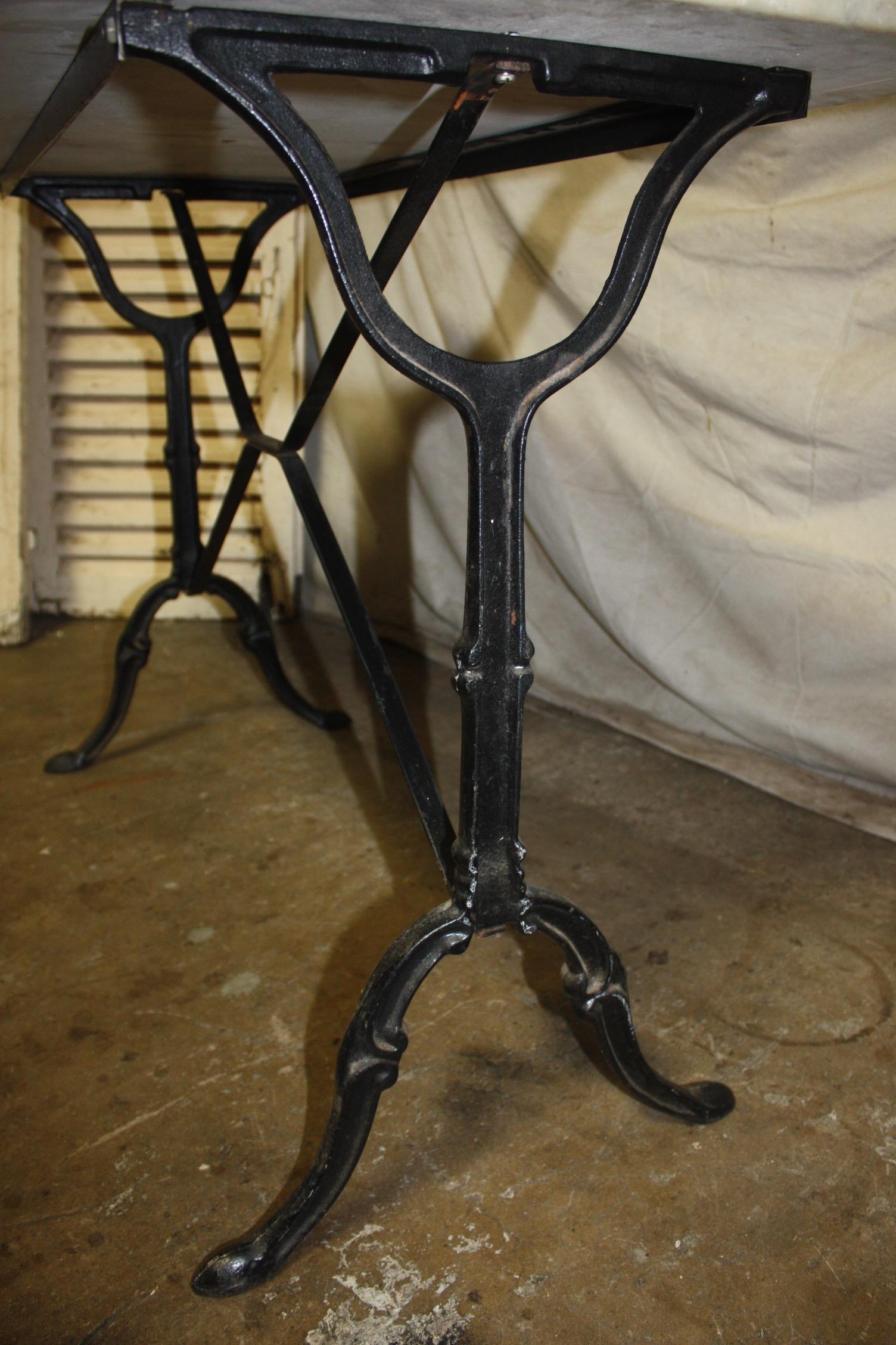 Early 20th Century French Bistro Table 12