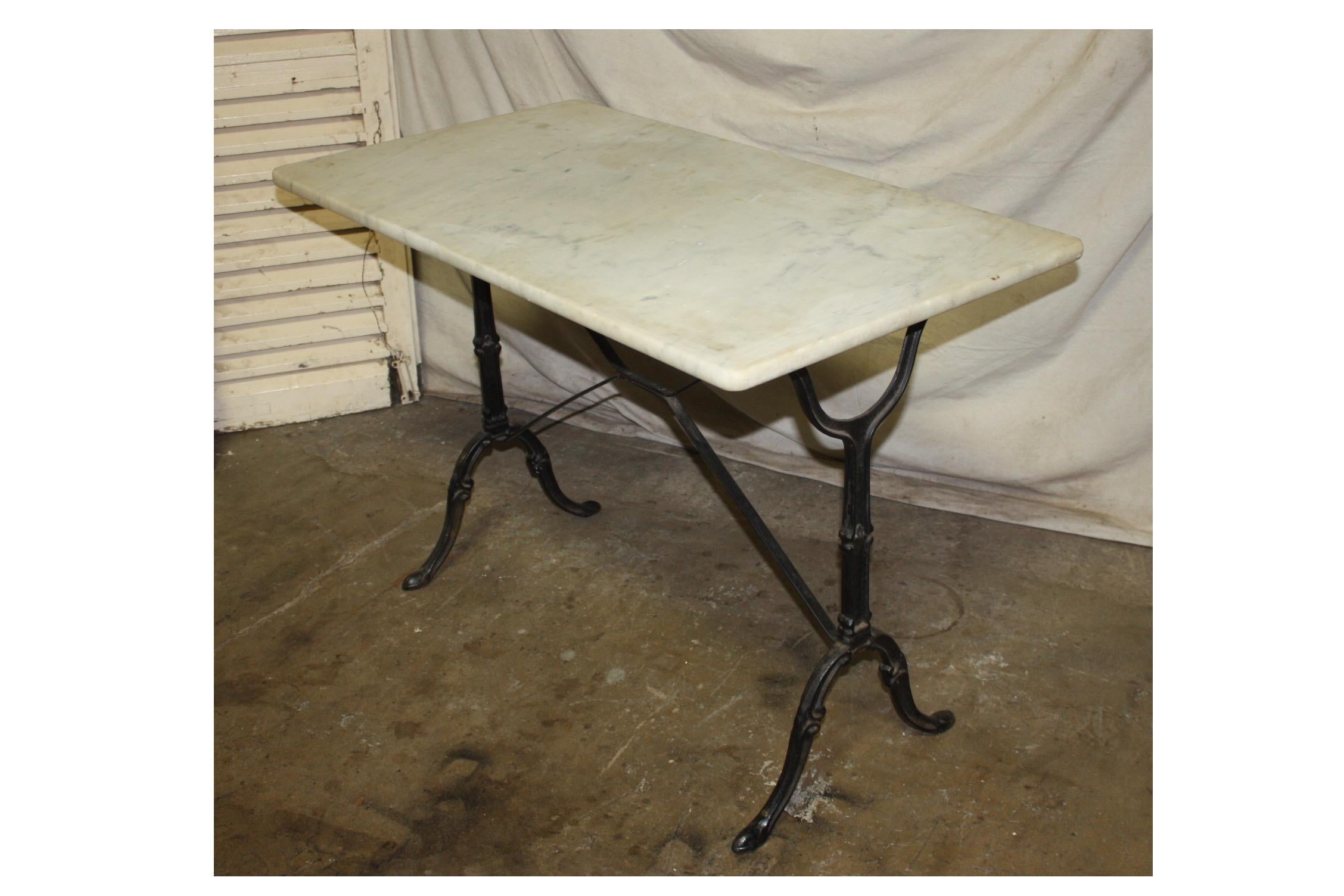 Iron Early 20th Century French Bistro Table