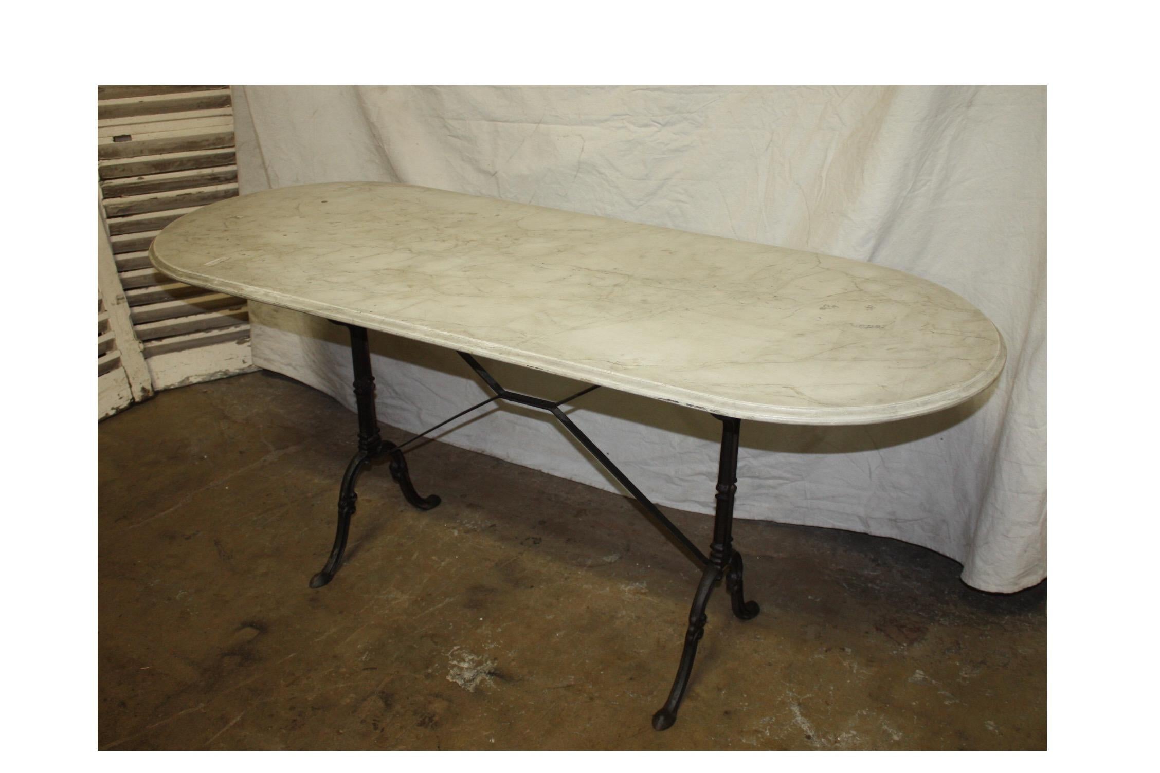 Early 20th Century French Bistro Table In Good Condition In Stockbridge, GA