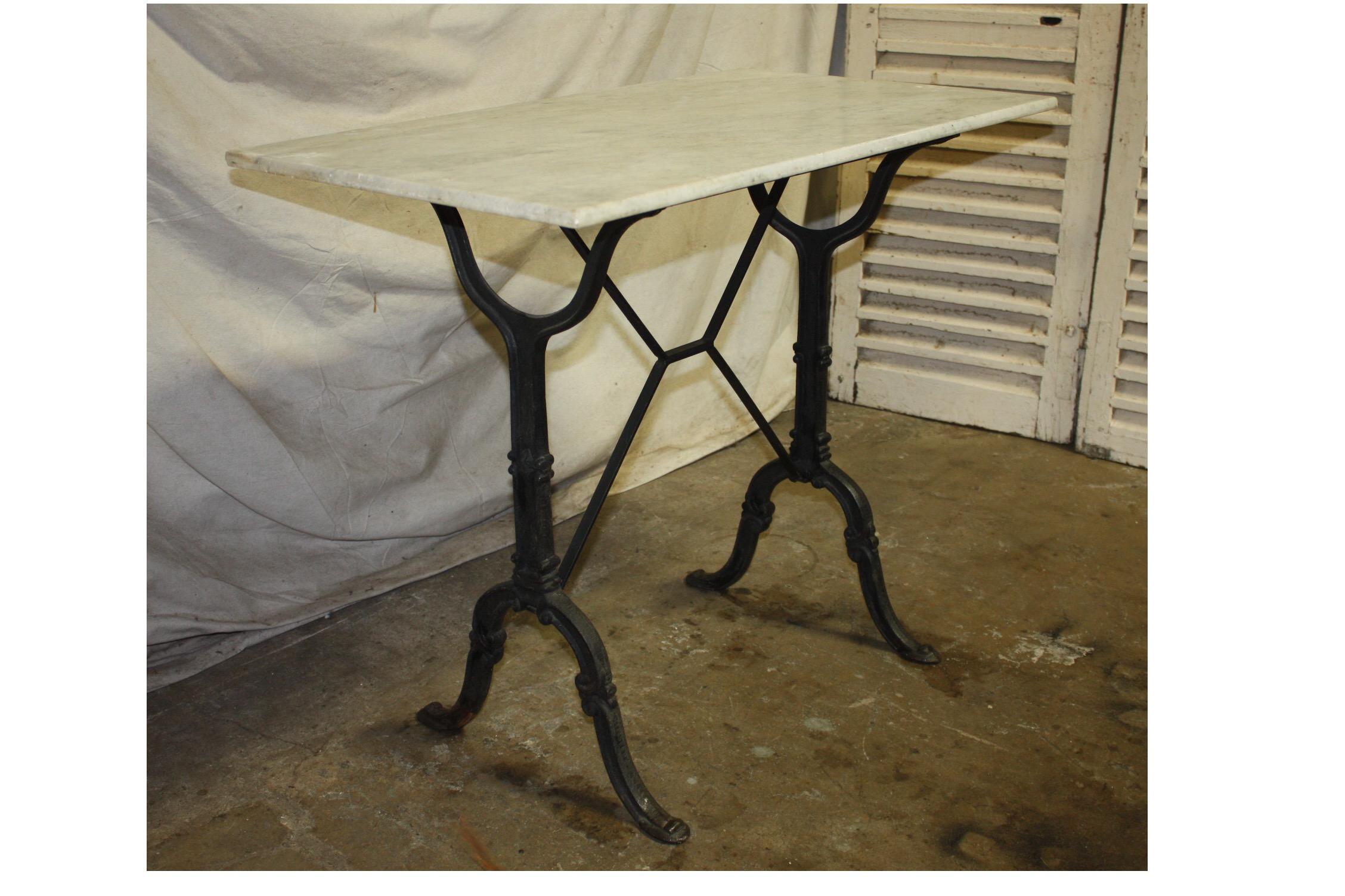 Early 20th Century French Bistro Table 2