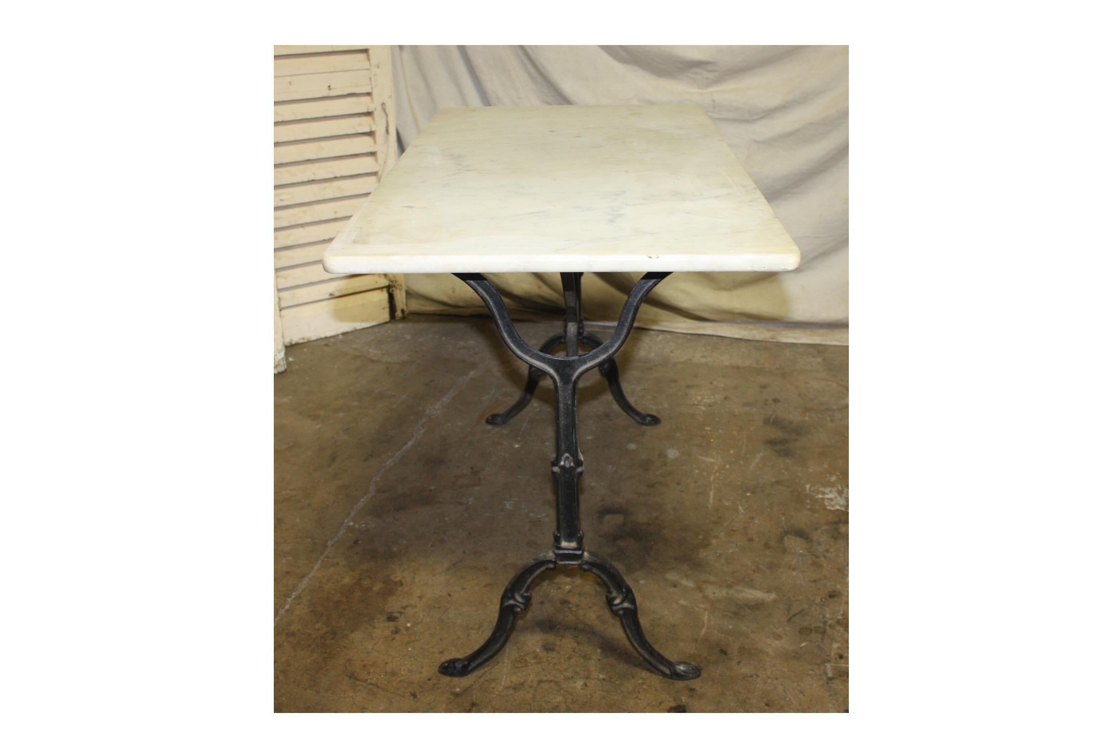 Early 20th Century French Bistro Table 2