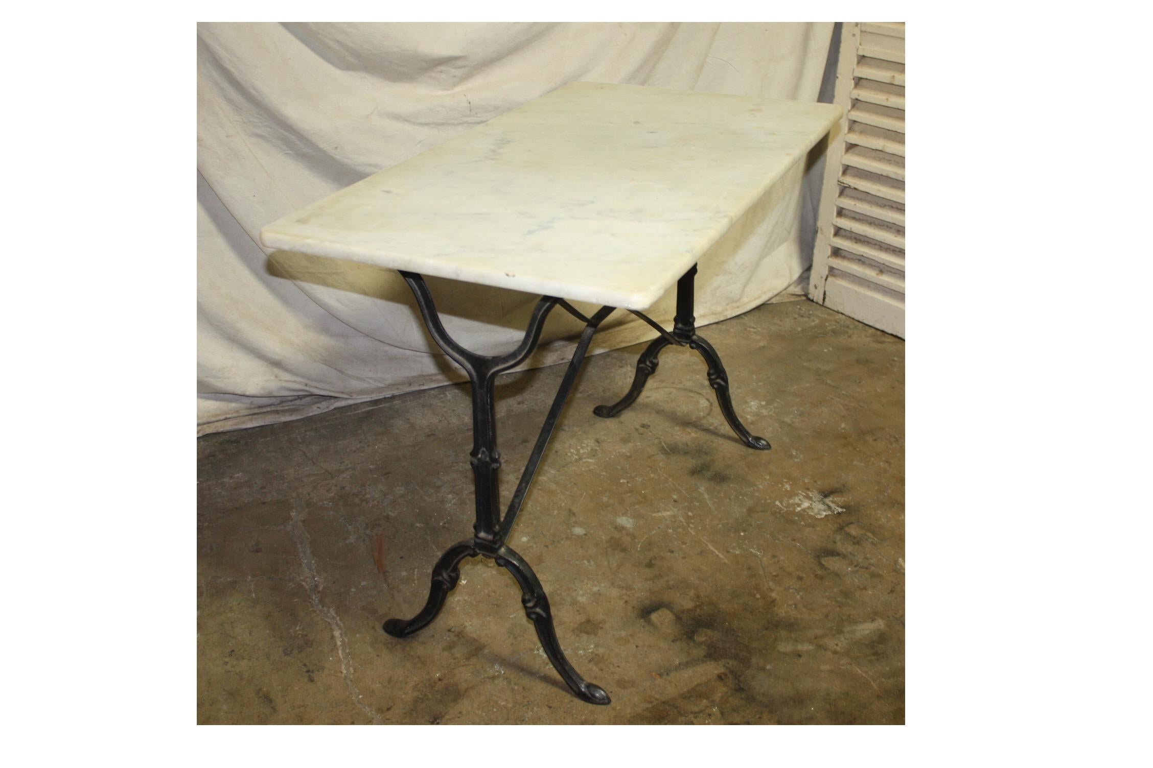 Early 20th Century French Bistro Table 3