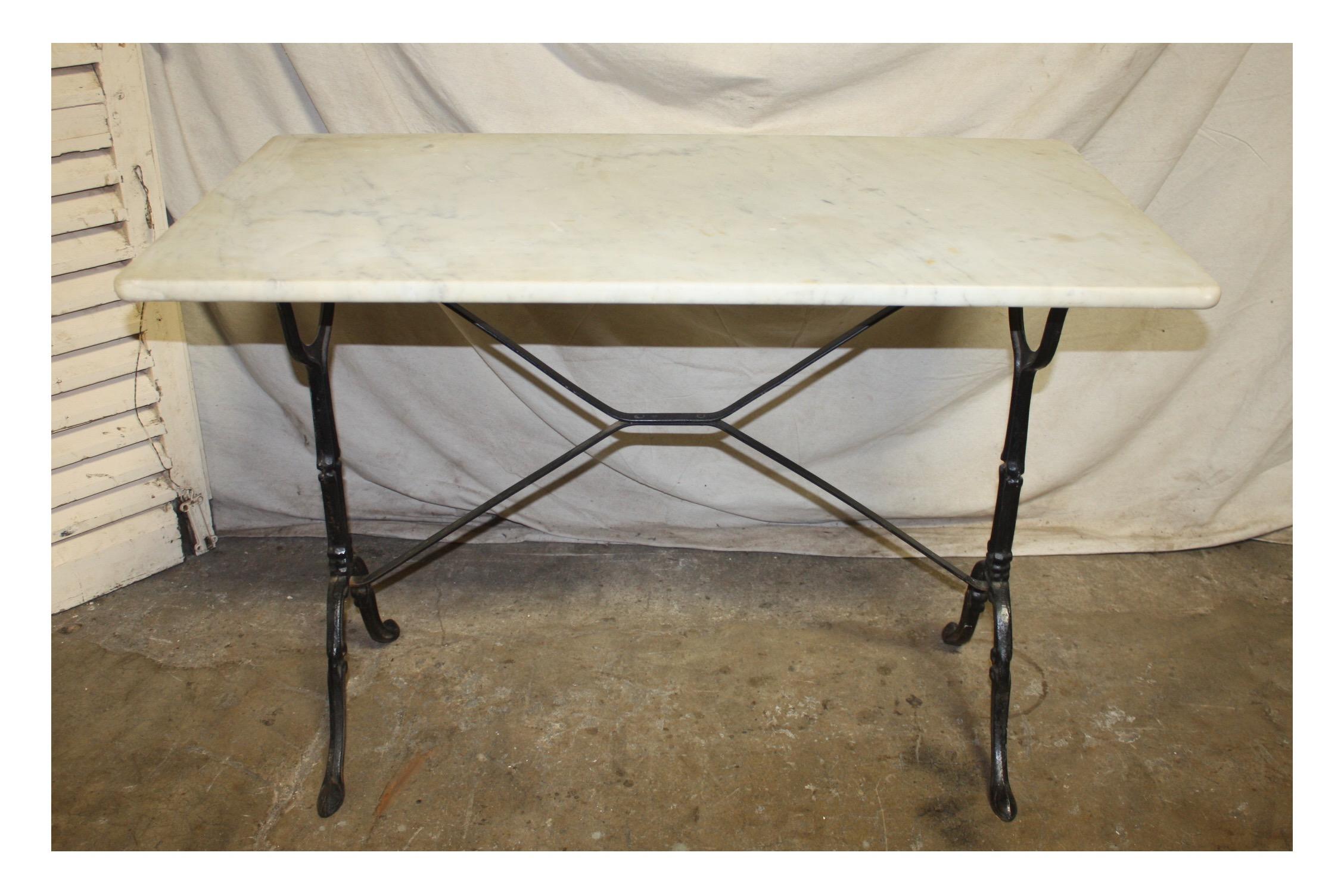 Early 20th Century French Bistro Table 6