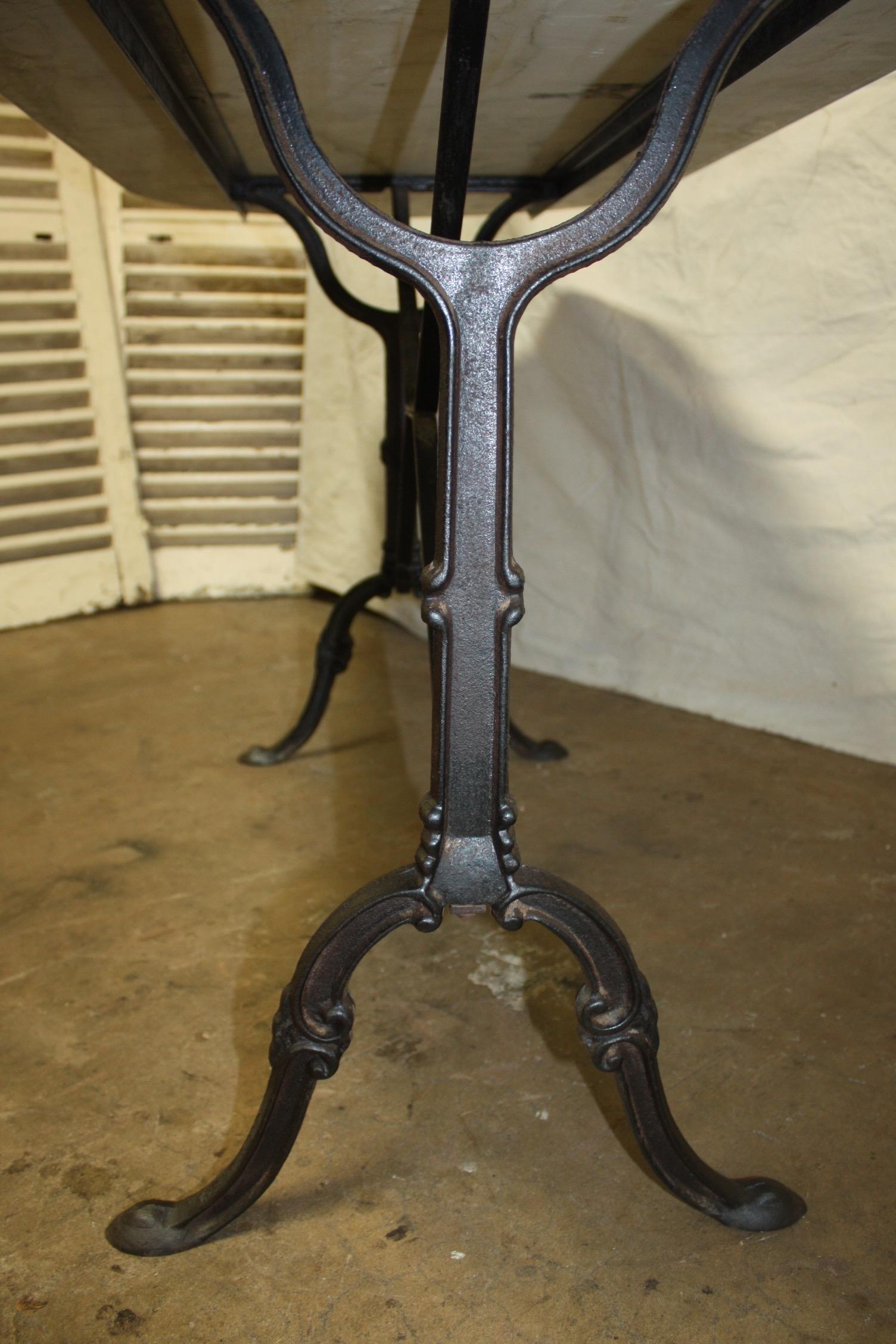 Early 20th Century French Bistro Table 5