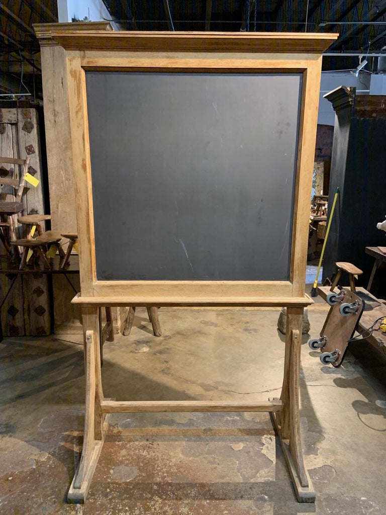 Early 20th Century French Black Board, Chalkboard For Sale at 1stDibs
