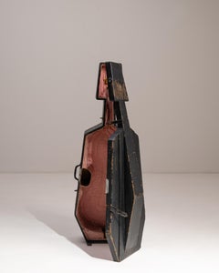 Early 20th Century French Black Patinated Cello Case