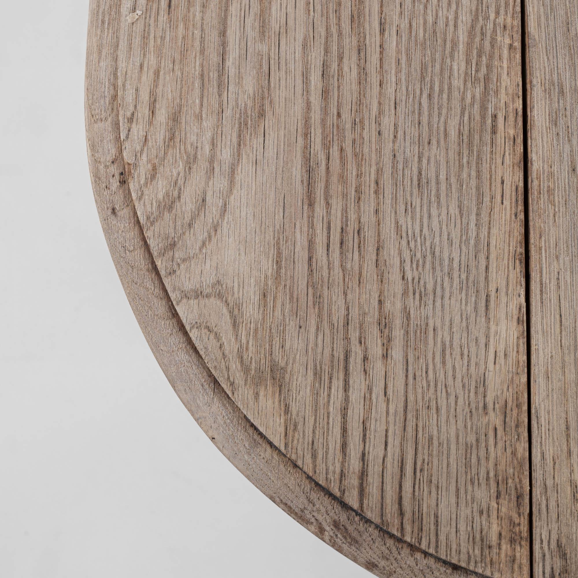 Early 20th Century French Bleached Oak Drop Leaf Table 6