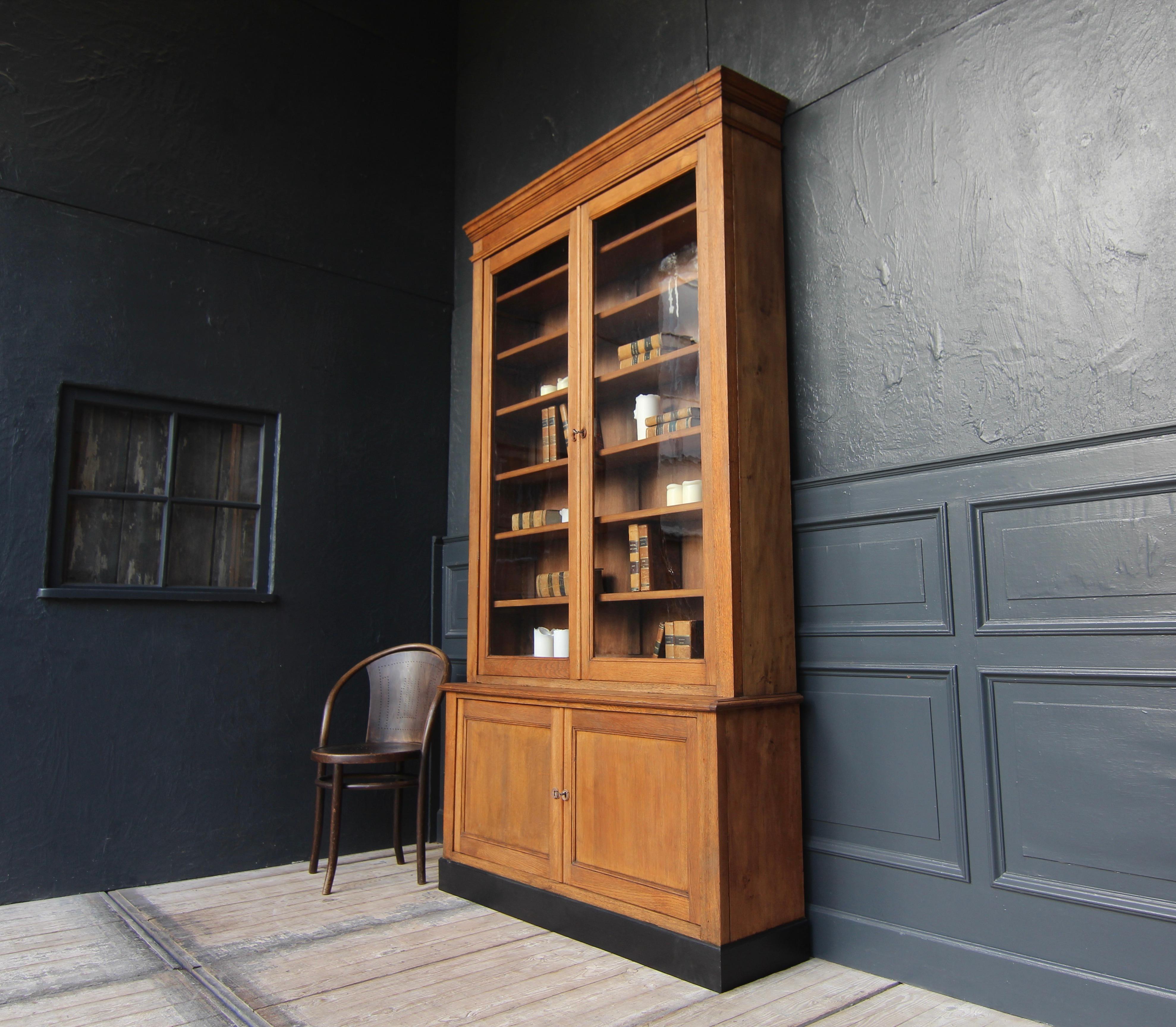 Industrial Early 20th Century French Bookcase Cabinet