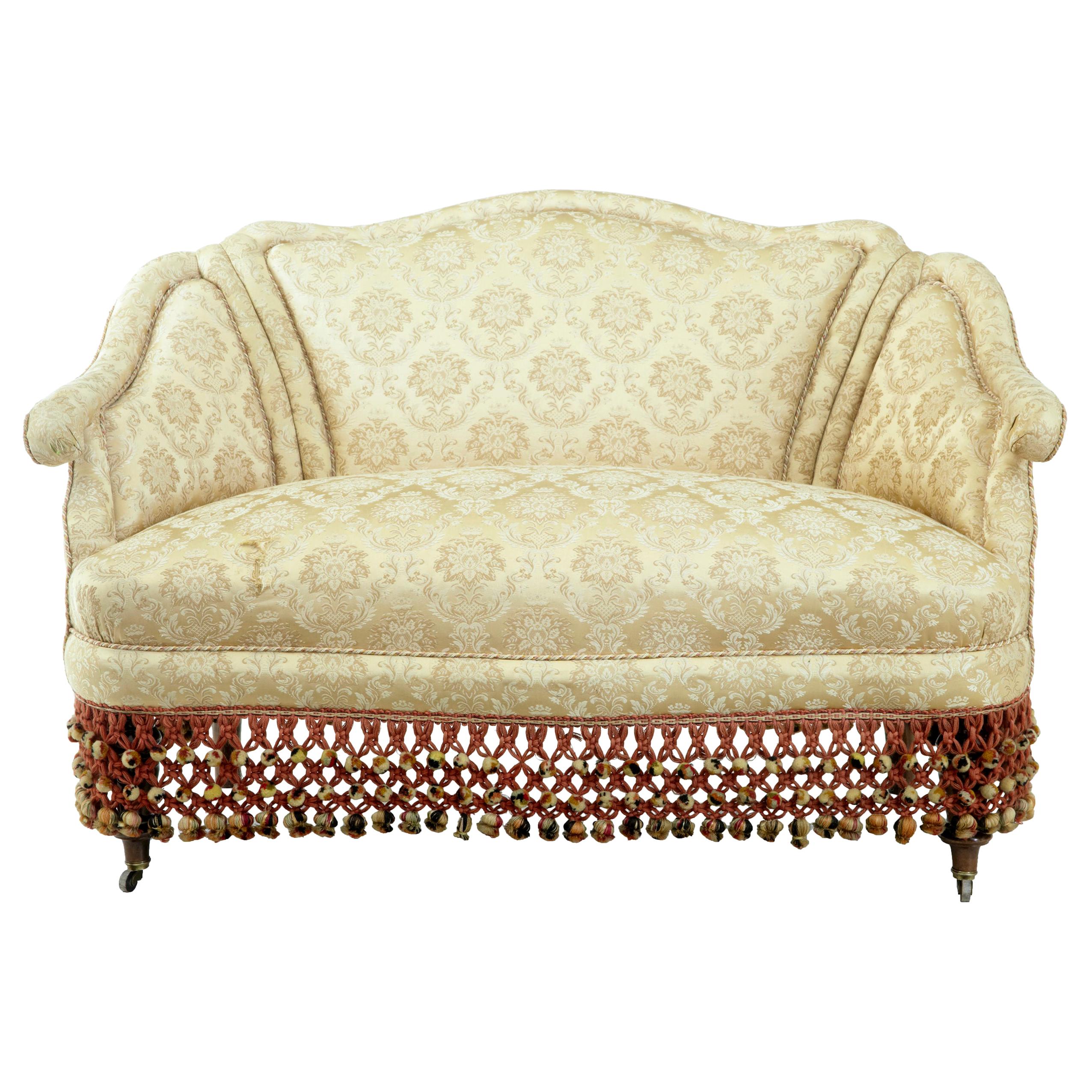 Early 20th Century French Boudoire Small Bedroom Sofa