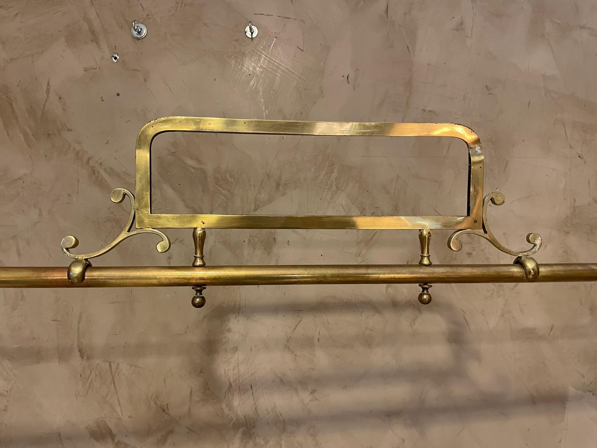 Early 20th Century French Brass and Metal Hotel Coat Hanger, 1900s 5