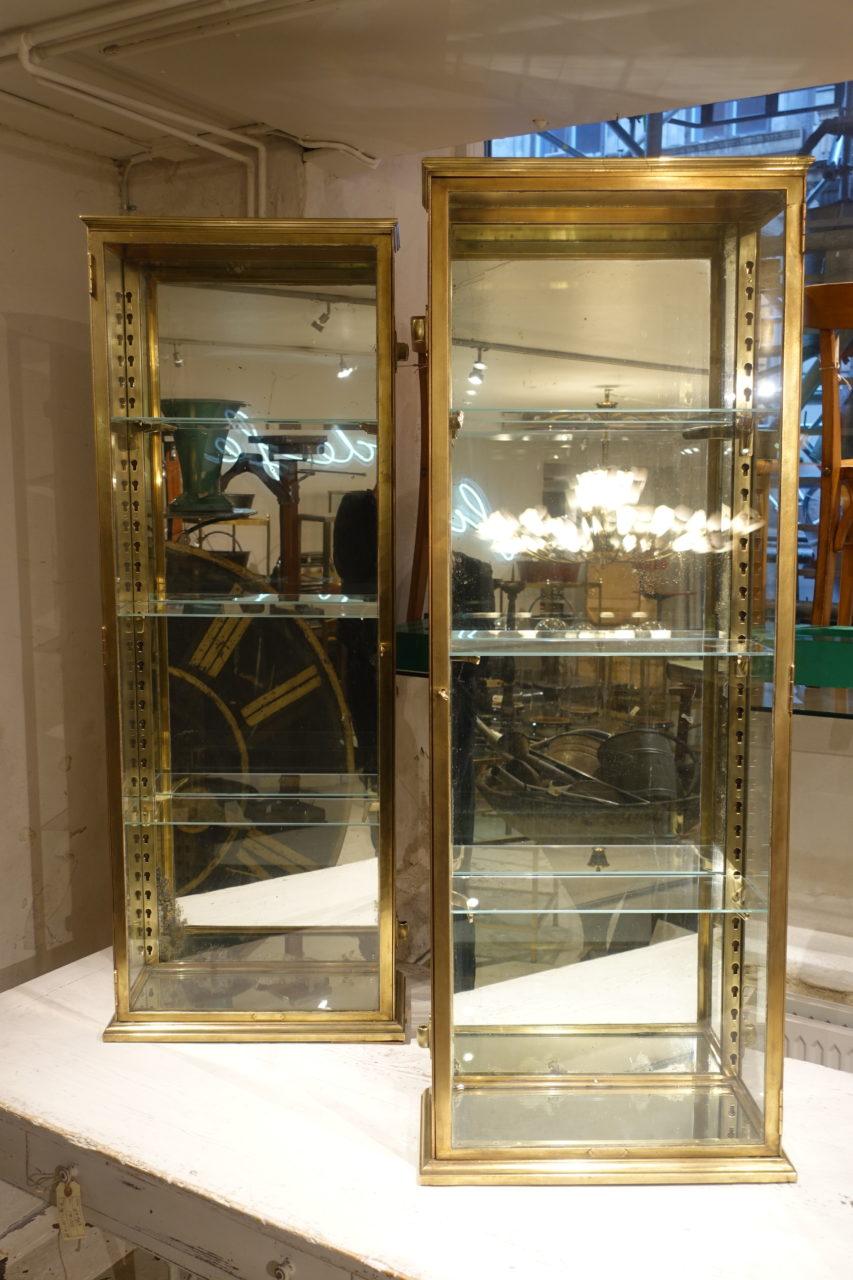 Early 20th Century French Brass Display Cabinet 7