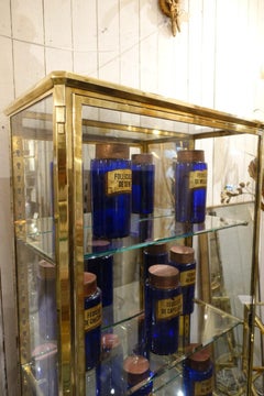 Early 20th Century French Brass Display Cabinet