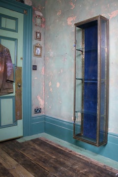 Early 20th Century French Brass and Glass Vitrine Shop Display Cabinet