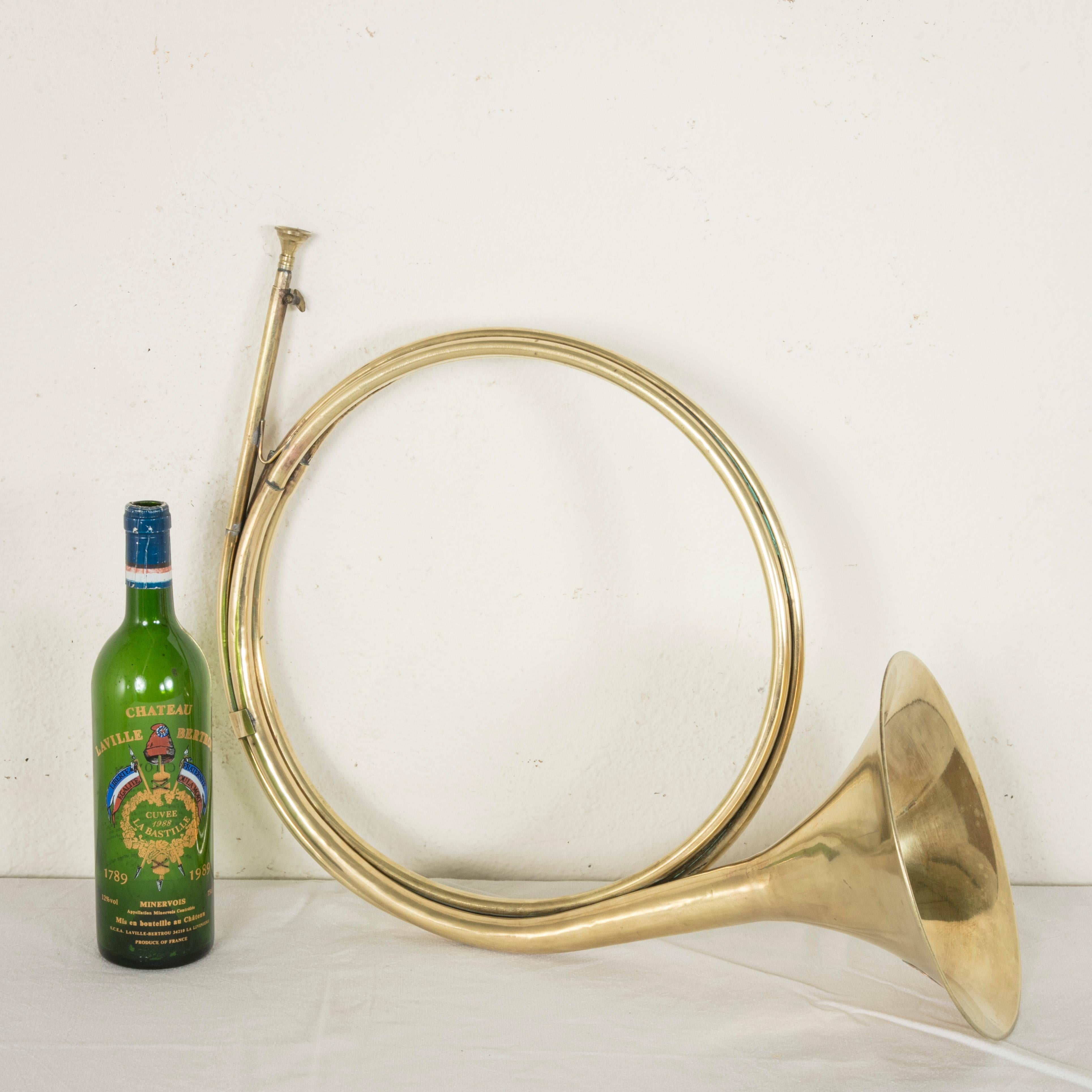 Early 20th Century French Brass Hunting Horn from the Chateau de Chantilly 4
