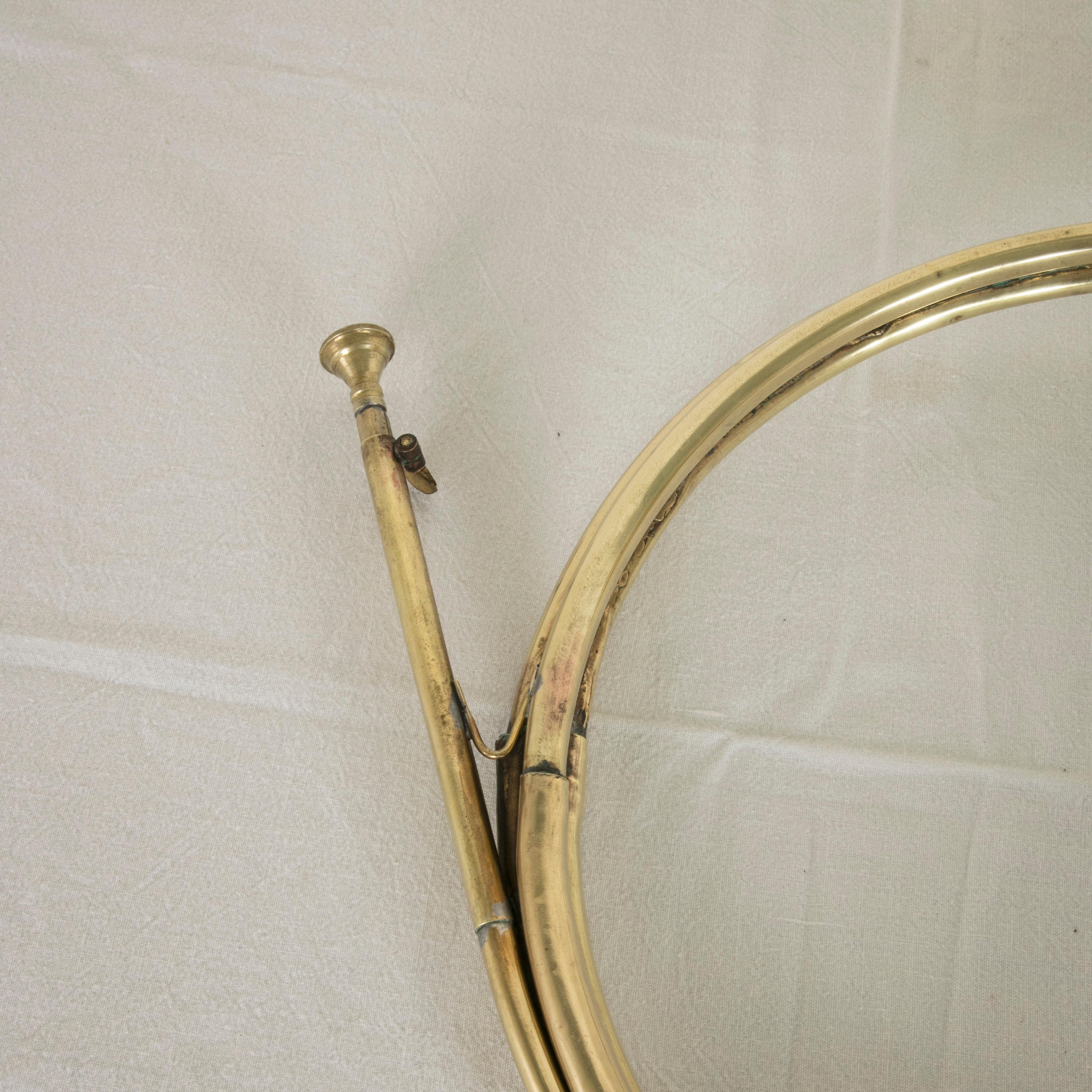 Early 20th Century French Brass Hunting Horn from the Chateau de Chantilly 1