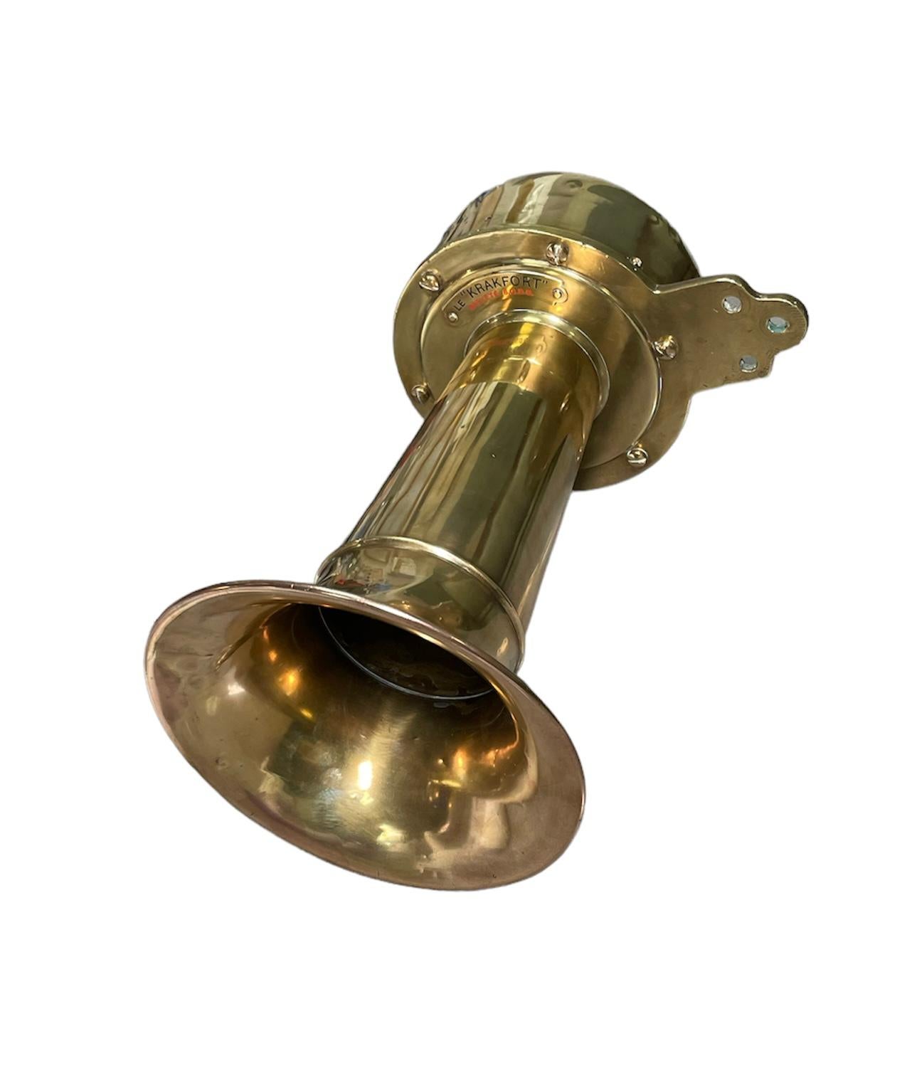 Early 20th Century French Brass Klaxon Horn 5