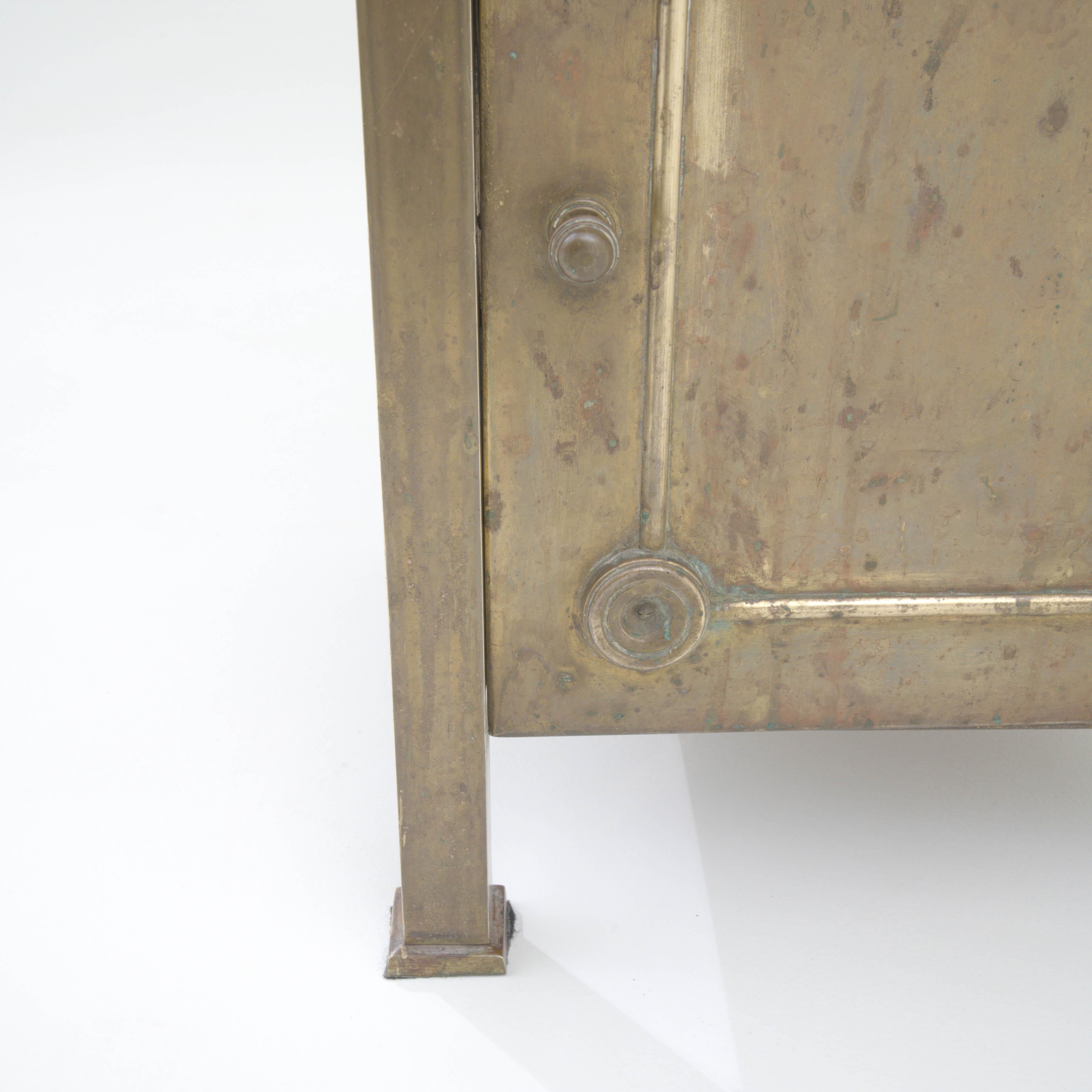 Early 20th Century French Brass & Marble Side Table 8