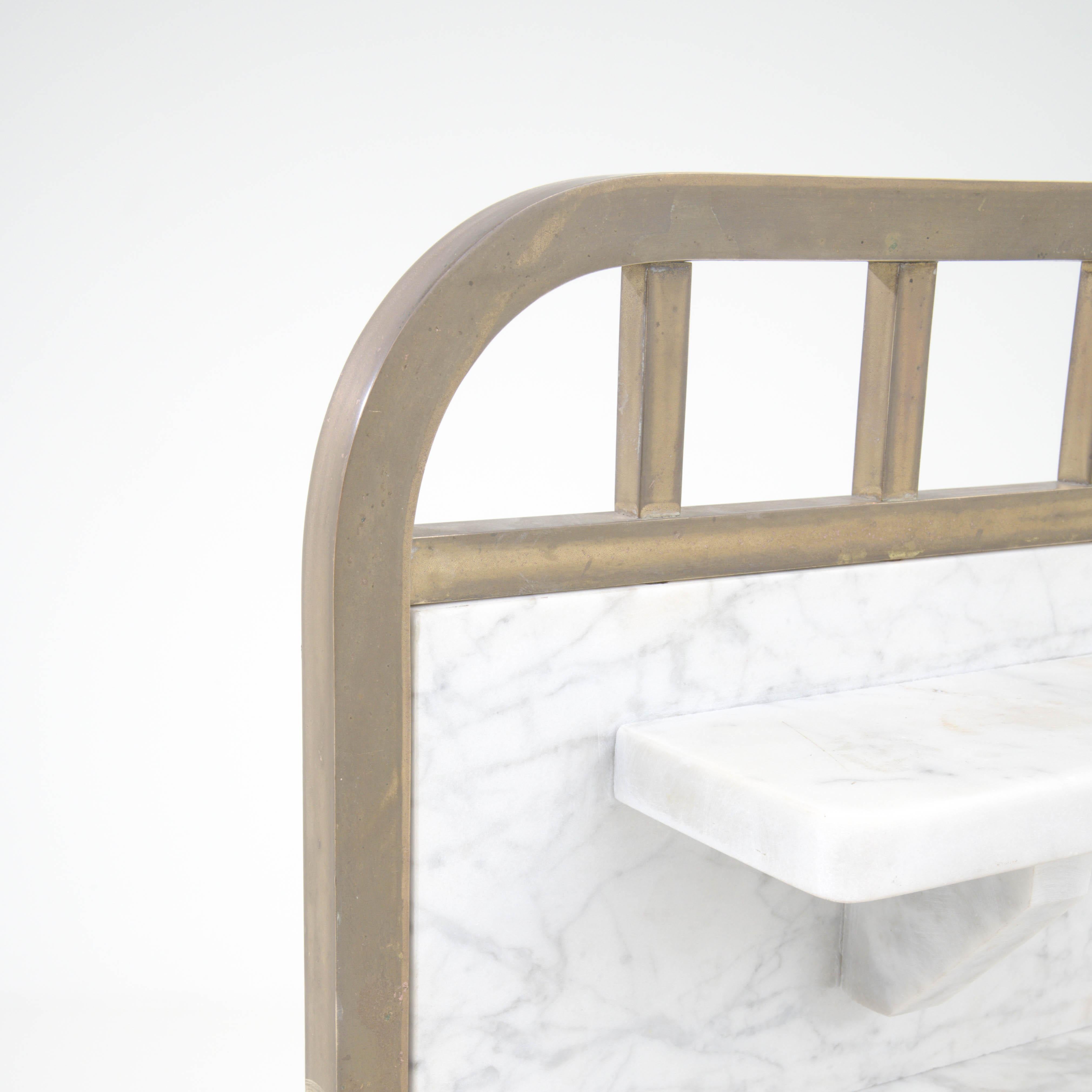 Early 20th Century French Brass & Marble Side Table 6
