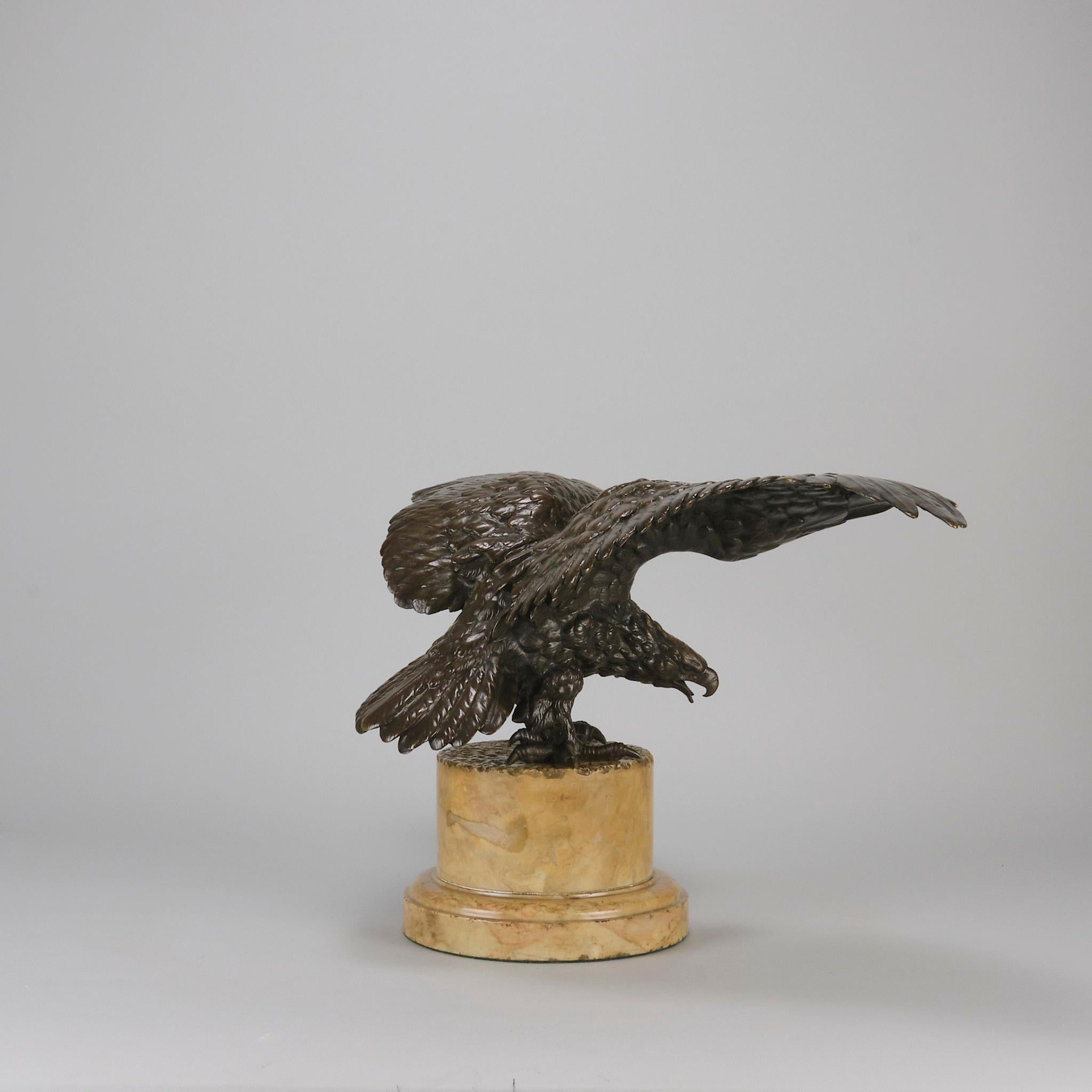 Sculpté Bronze français du début du 20e siècle intitulé 