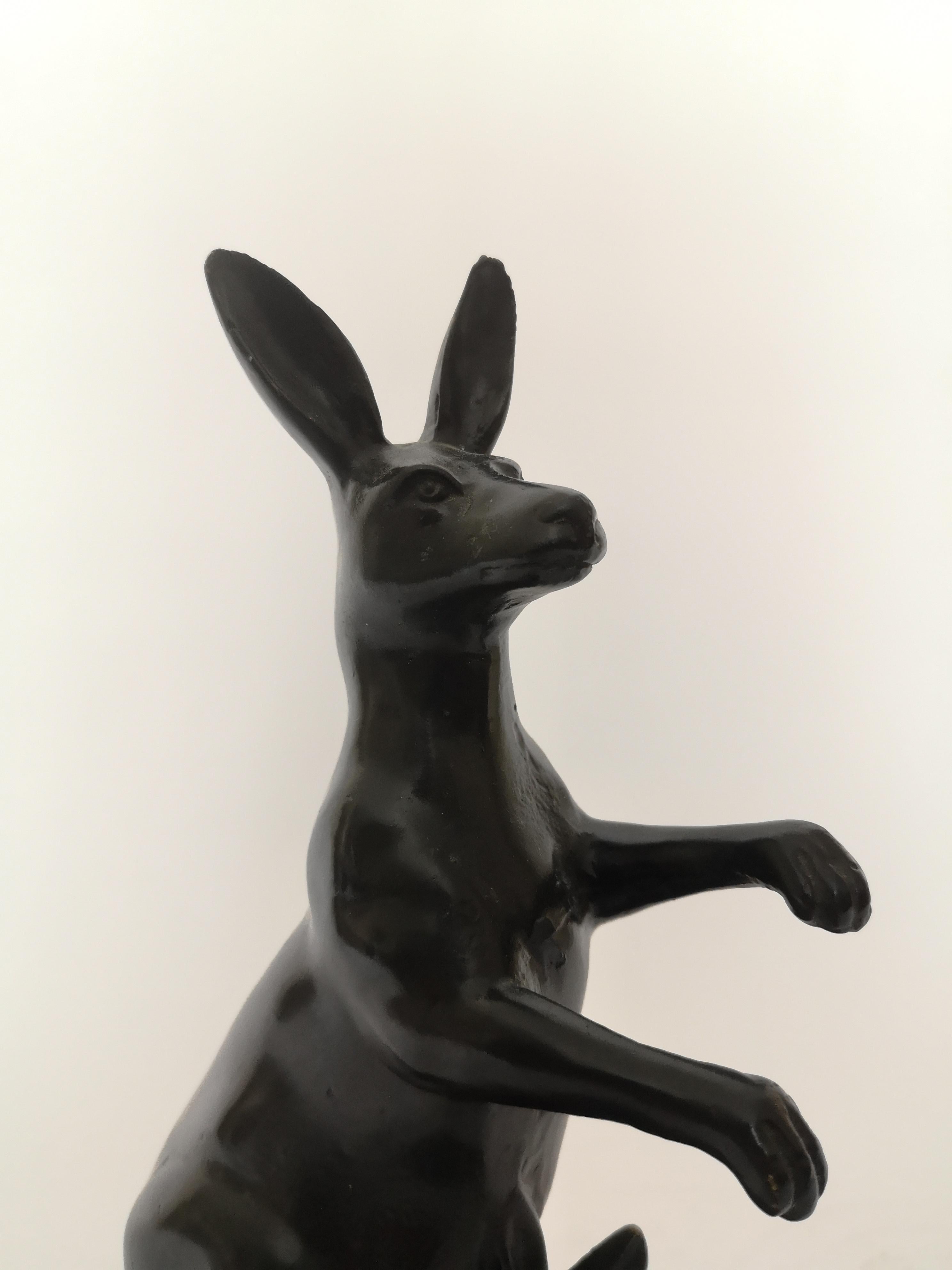 Early 20th Century French Bronze Kangaroo by Henri Bouchard For Sale 3