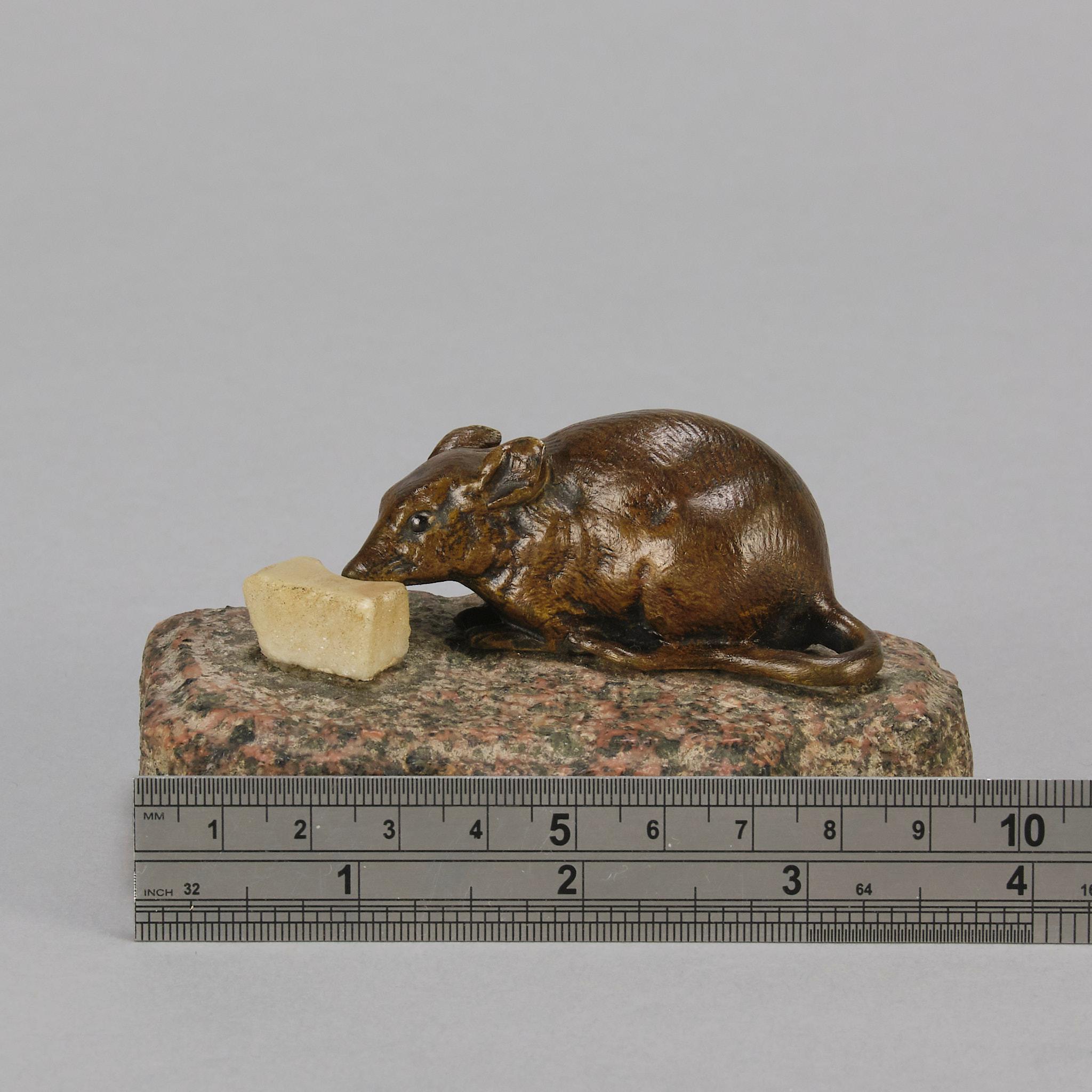 Early 20th Century French Bronze 'Mouse and Cheese' 7