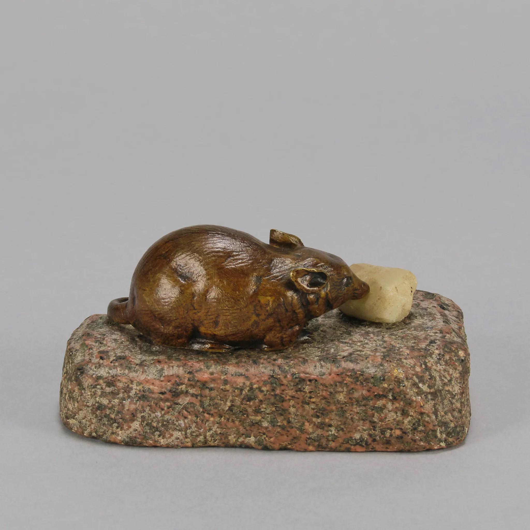Early 20th Century French Bronze 'Mouse and Cheese' 3