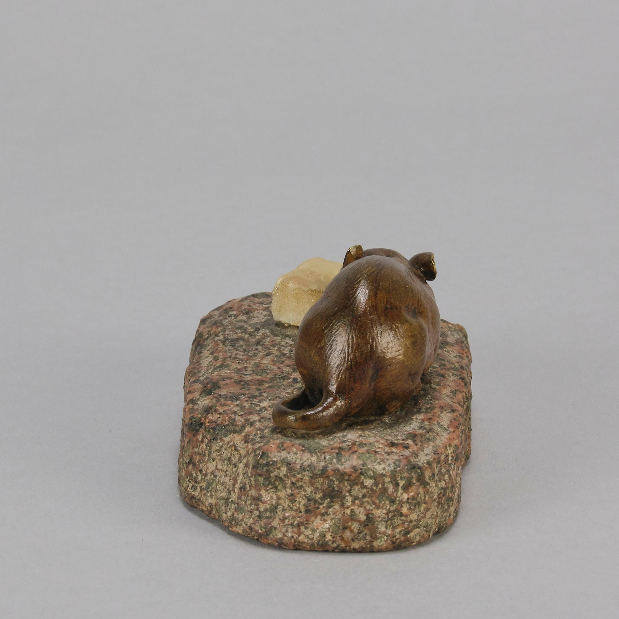 Early 20th Century French Bronze 'Mouse and Cheese' 4