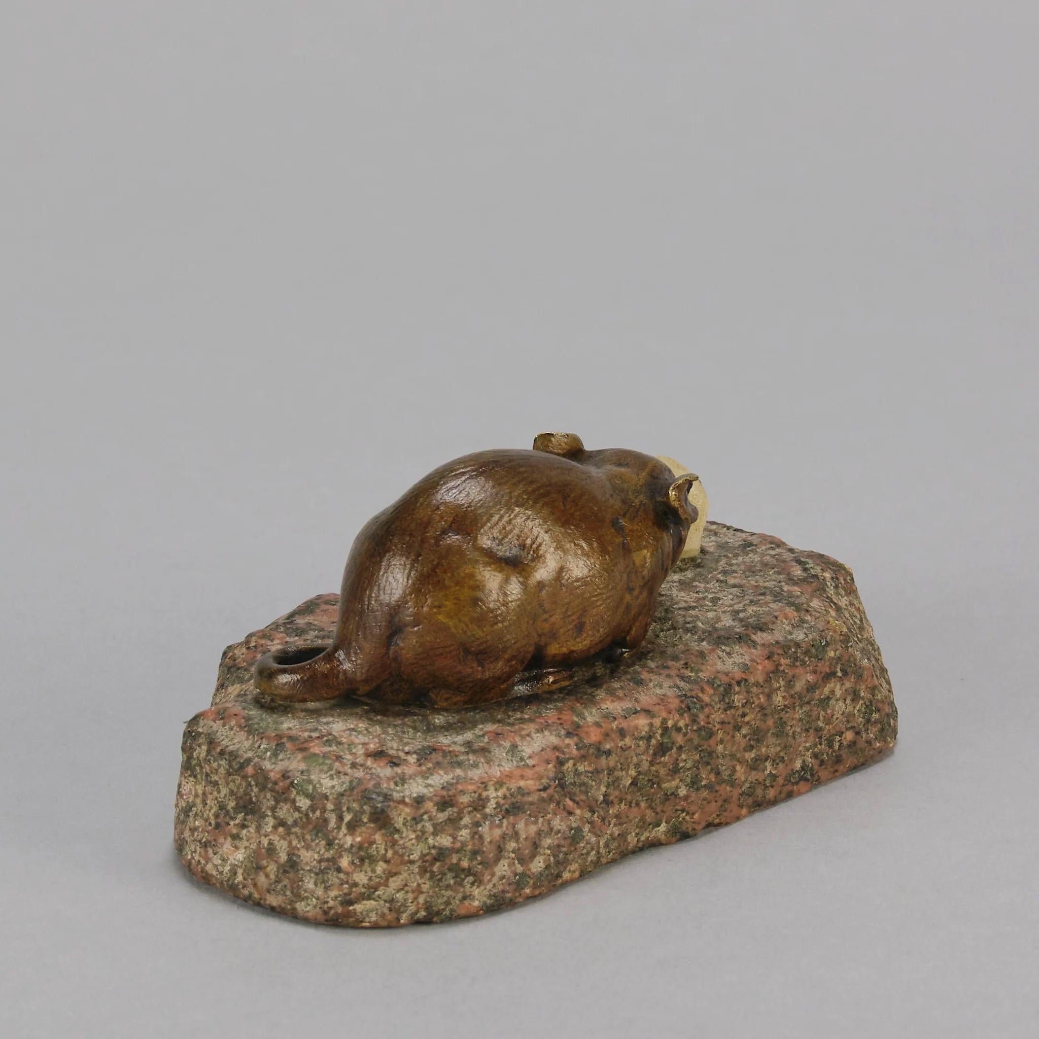Early 20th Century French Bronze 'Mouse and Cheese' 5