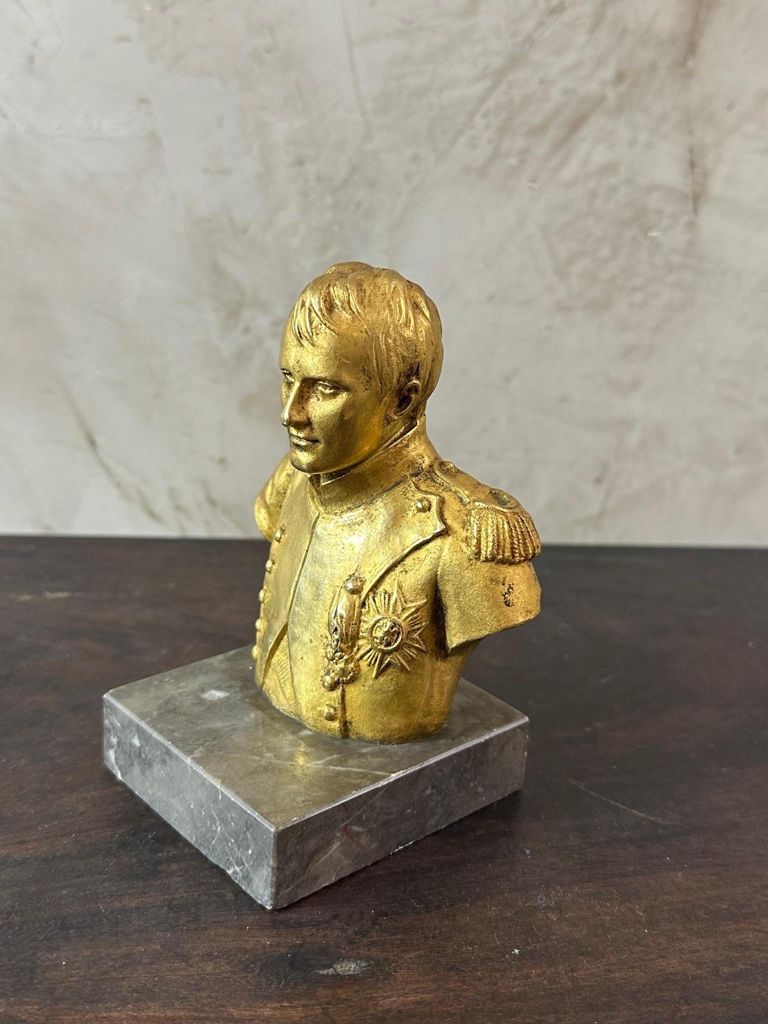 Early 20th century French Bronze Napoleon Bust Signed Houdon, 1921s 8