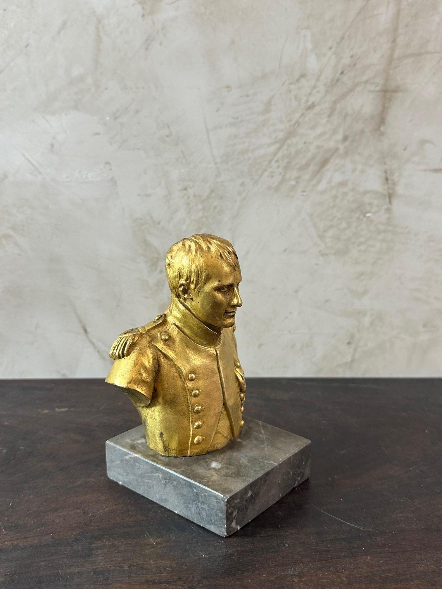 Early 20th century French Bronze Napoleon Bust Signed Houdon, 1921s 1