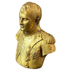 Early 20th century French Bronze Napoleon Bust Signed Houdon, 1921s