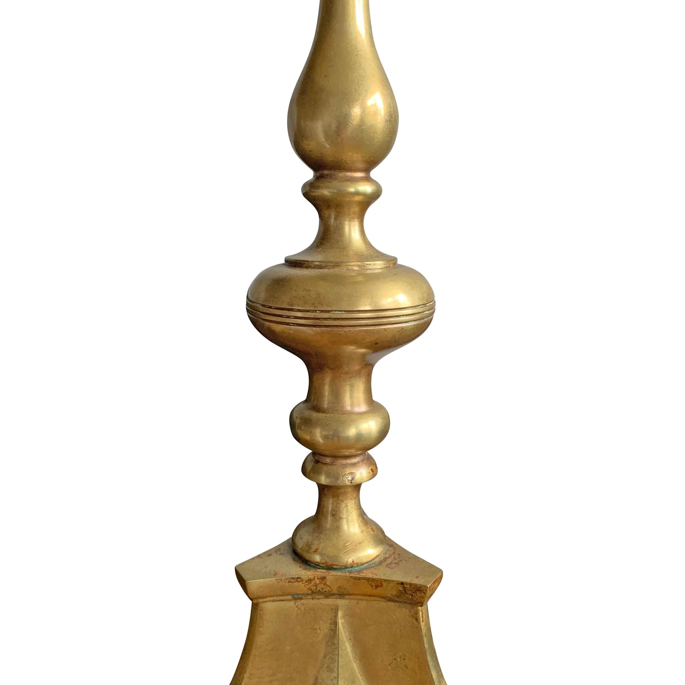 Early 20th Century French Bronze Table Lamp In Good Condition In Chicago, IL