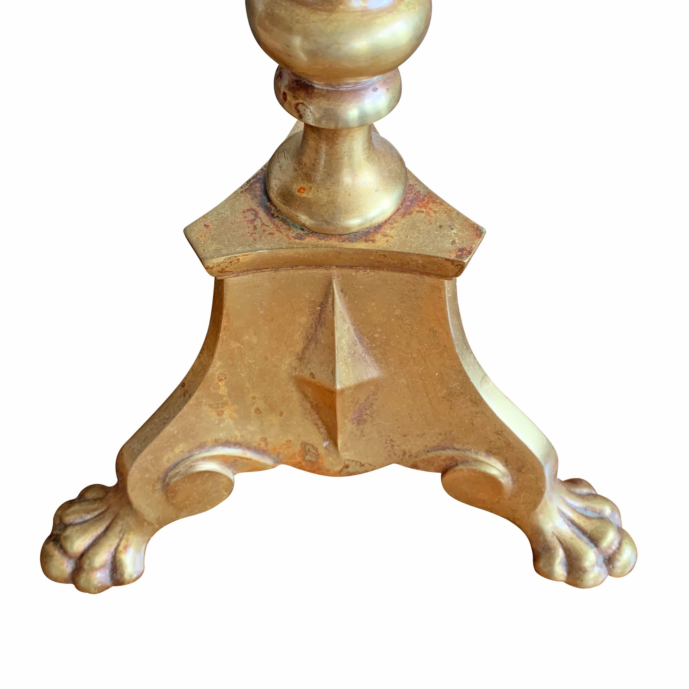 Early 20th Century French Bronze Table Lamp 2