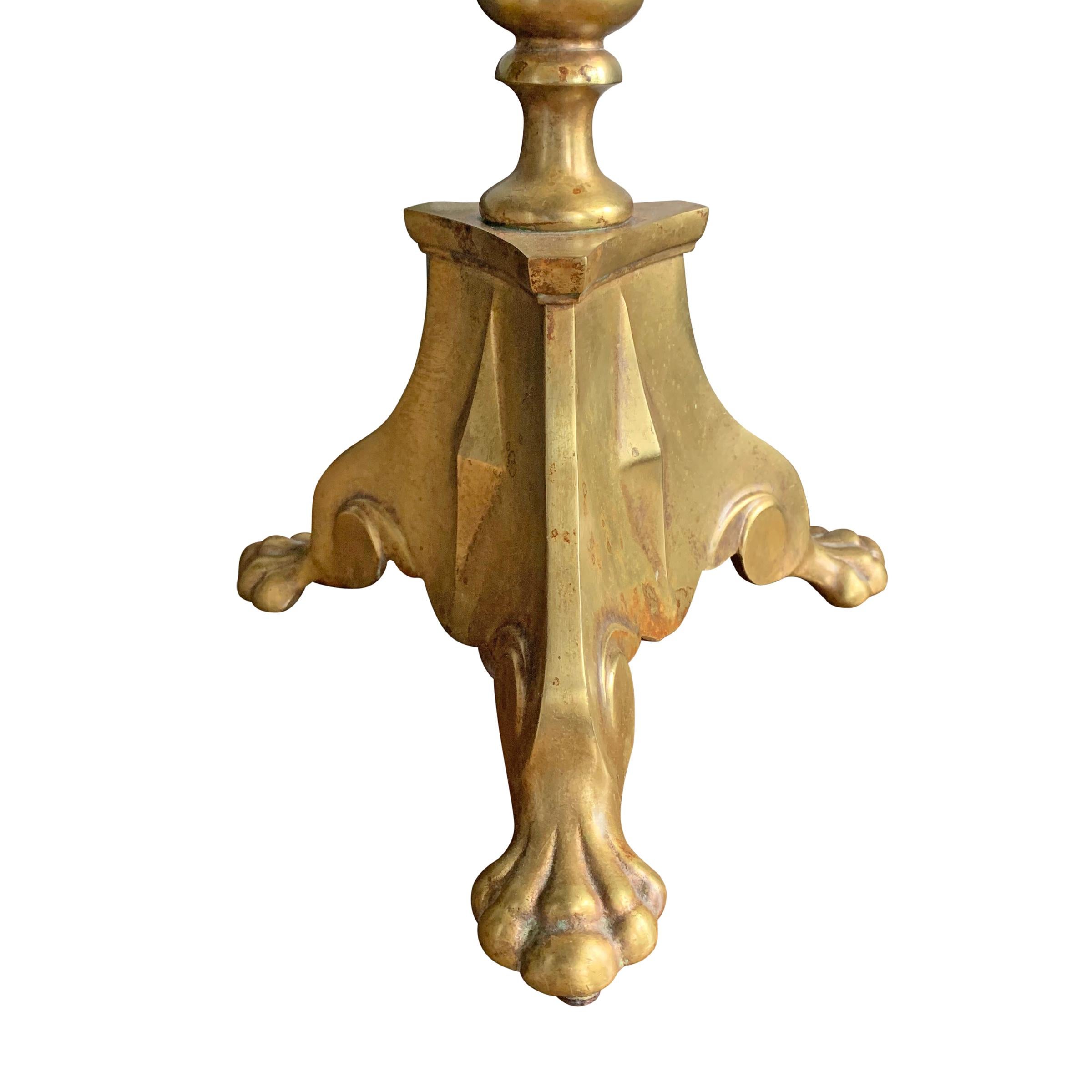 Early 20th Century French Bronze Table Lamp 3