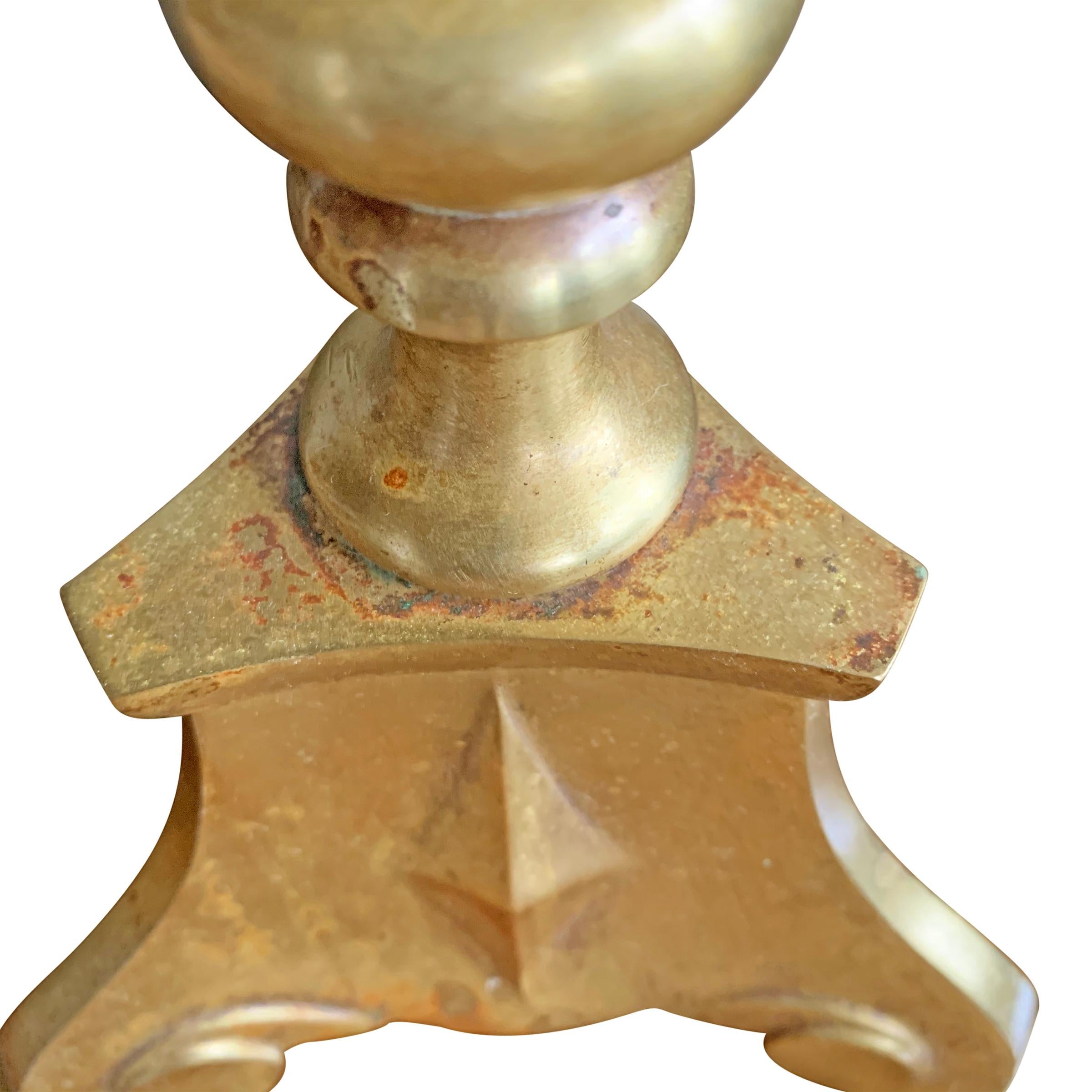 Early 20th Century French Bronze Table Lamp 4