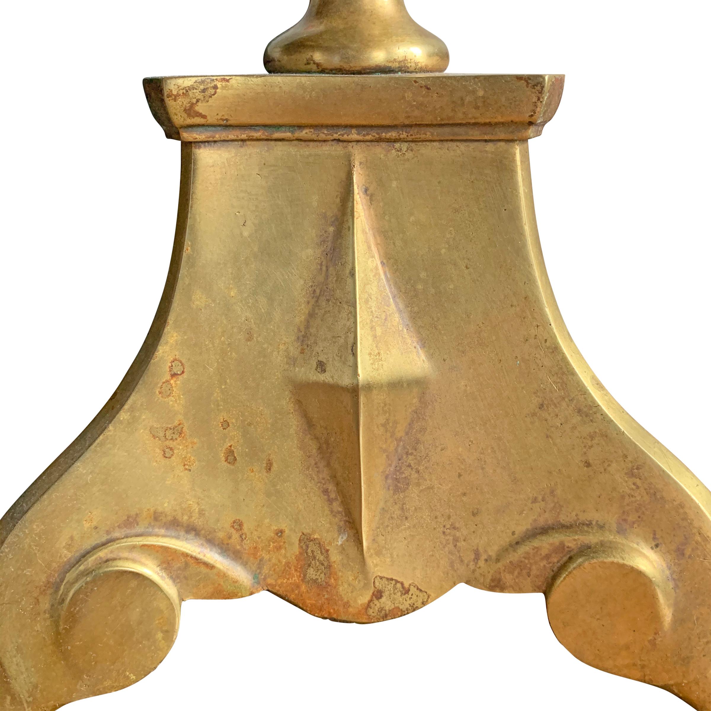 Early 20th Century French Bronze Table Lamp 5