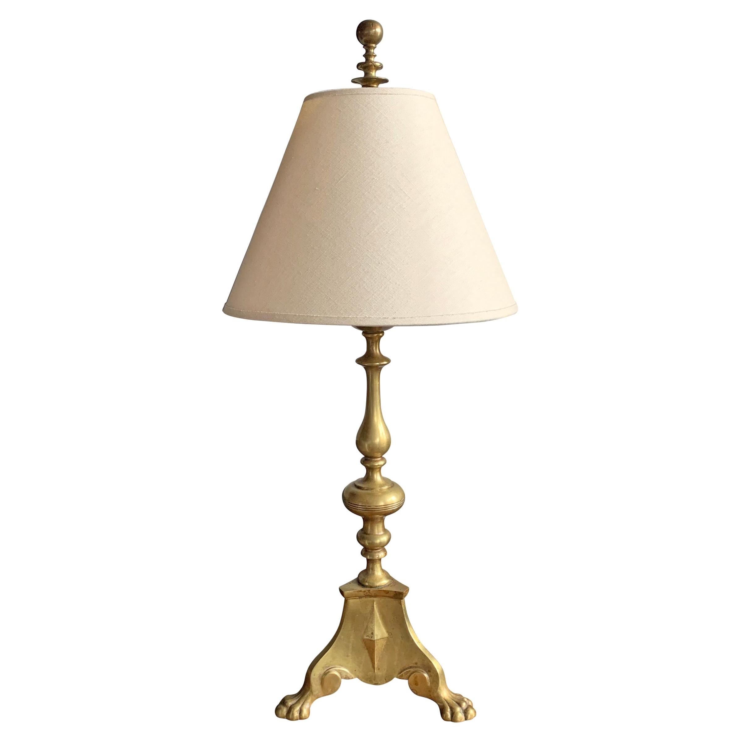 Early 20th Century French Bronze Table Lamp