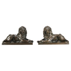 Early-20th Century, French, Bronzes Entitled 'Pair of Lions'