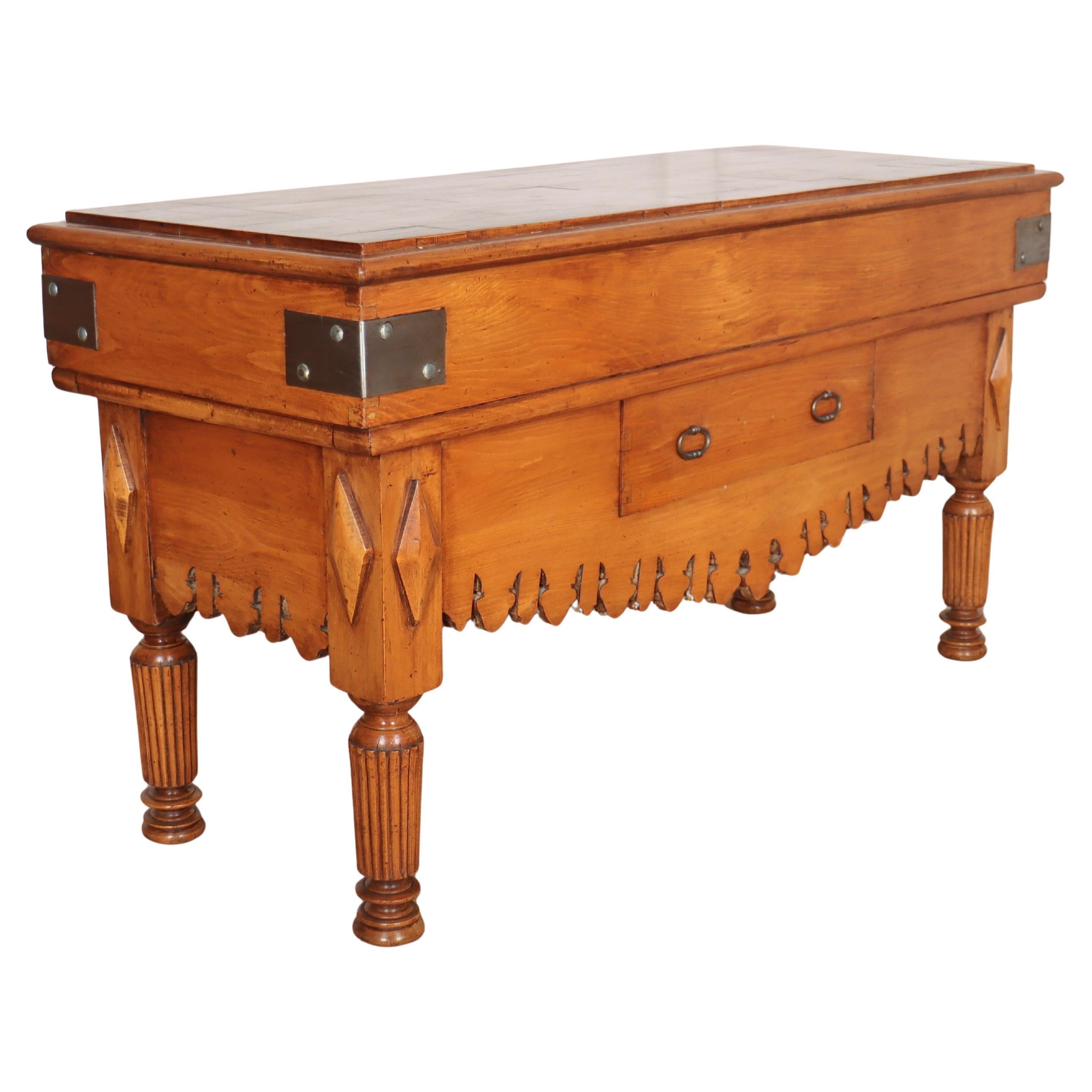 Blocco da macellaio francese dei primi del Novecento