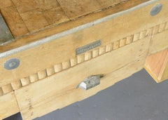 Early 20th Century French Butchers Table By Natta & Nagot Circa 1910