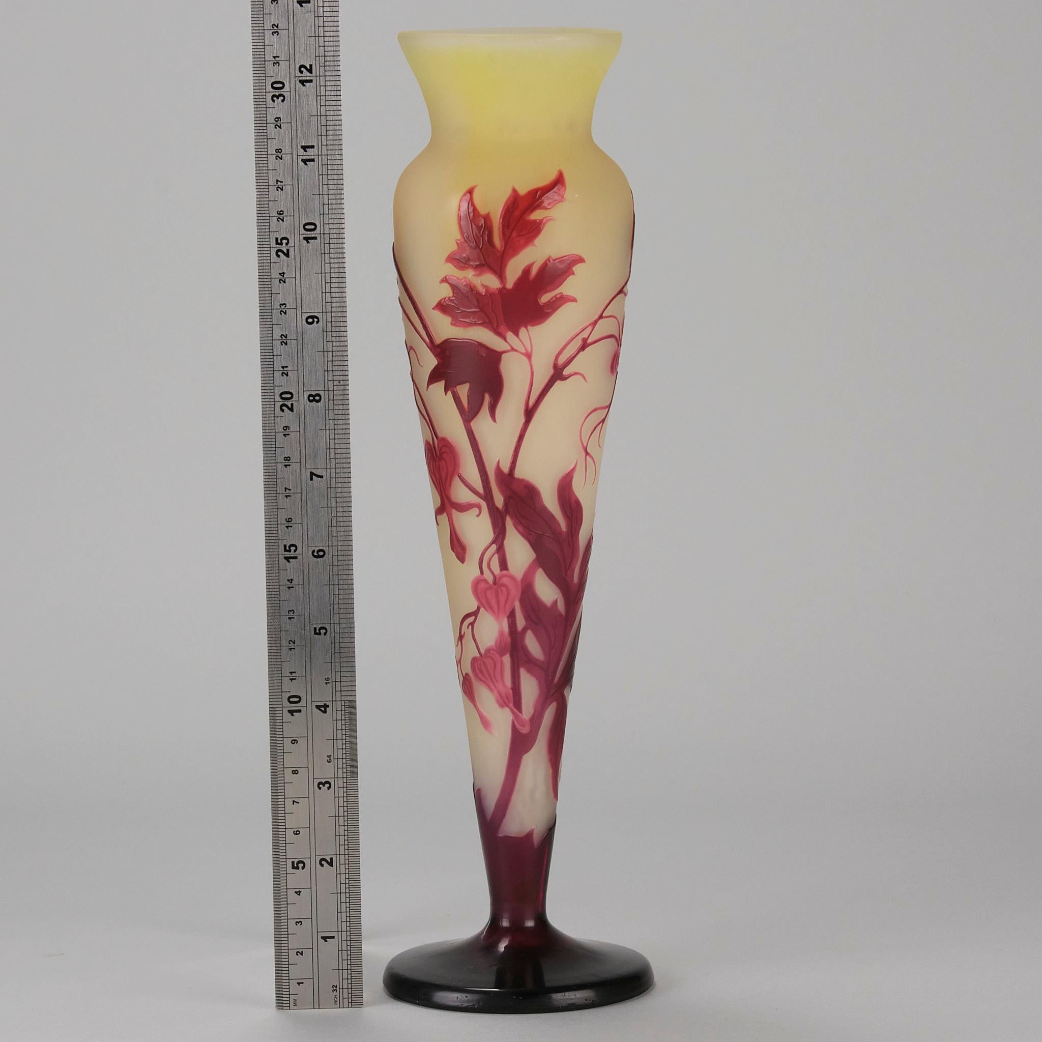 Early 20th Century French Cameo Glass Vase 