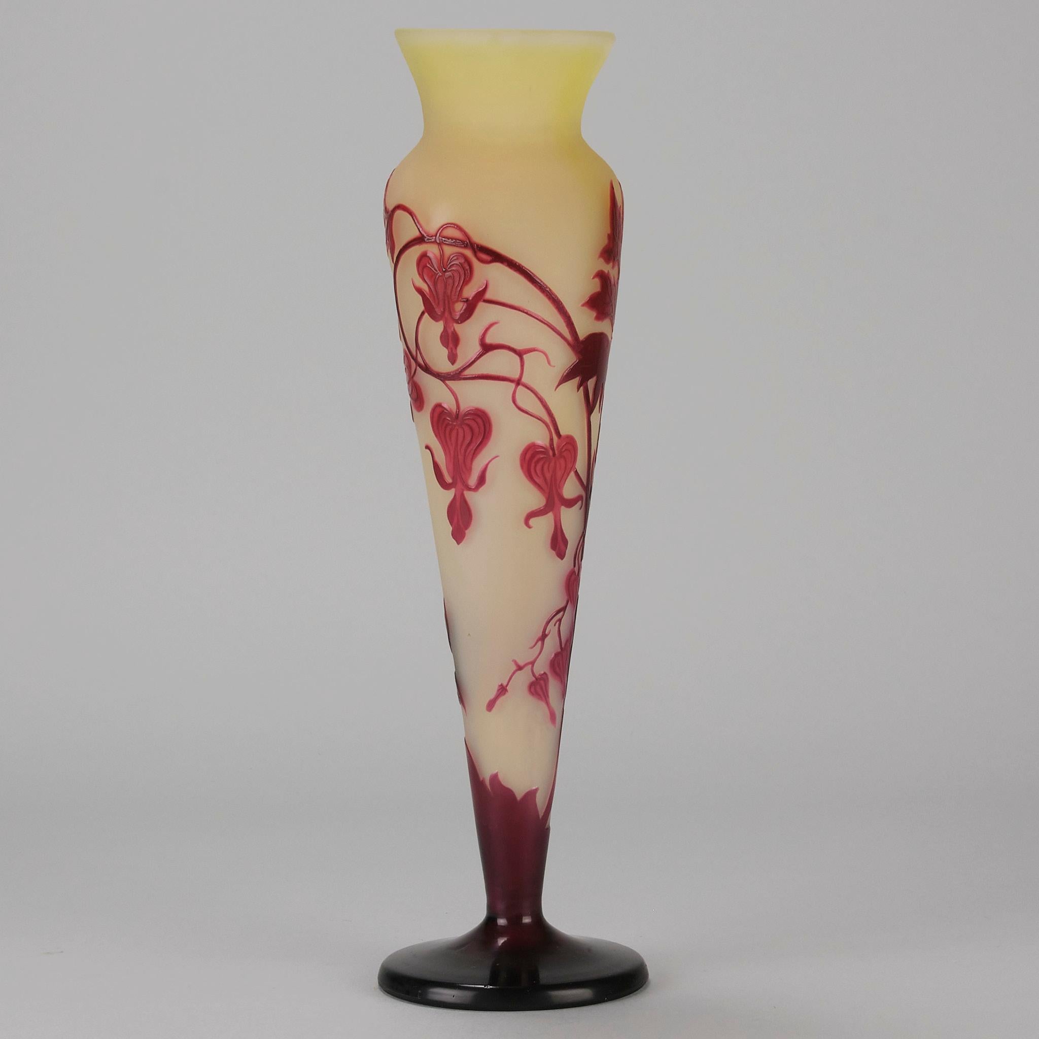 Early 20th Century French Cameo Glass Vase 