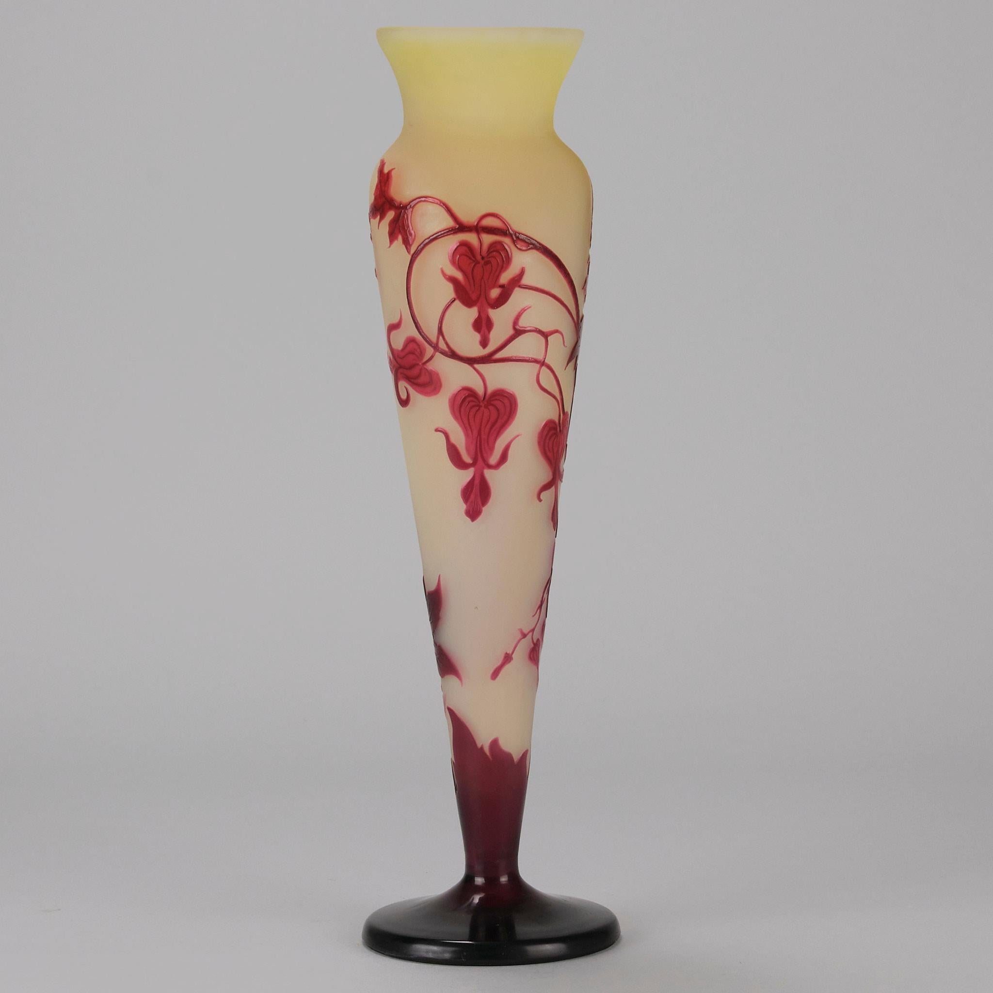 Early 20th Century French Cameo Glass Vase 