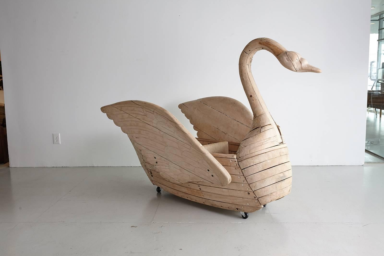 Early 20th Century French Carousel Swan 14