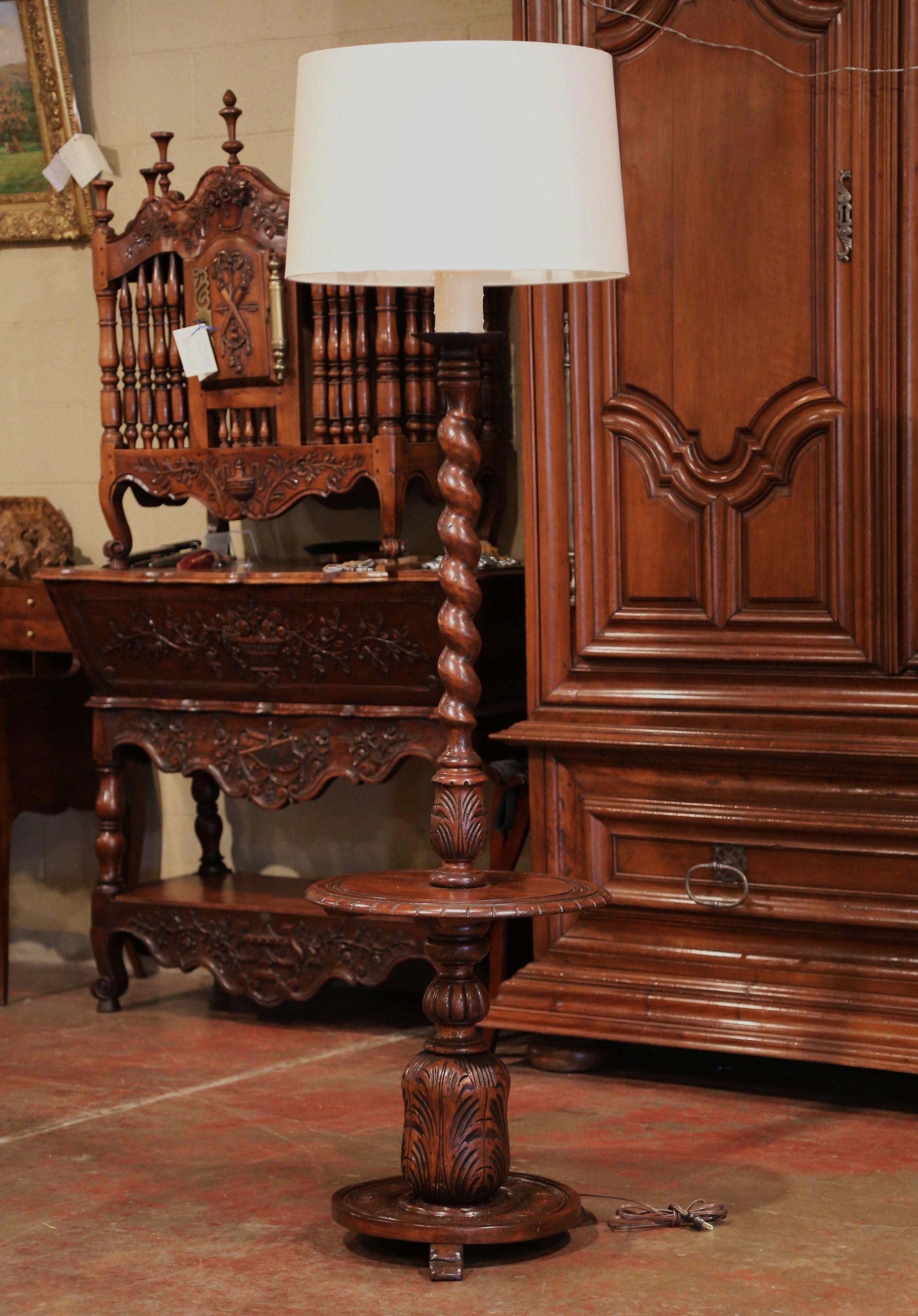 floor lamps with attached table